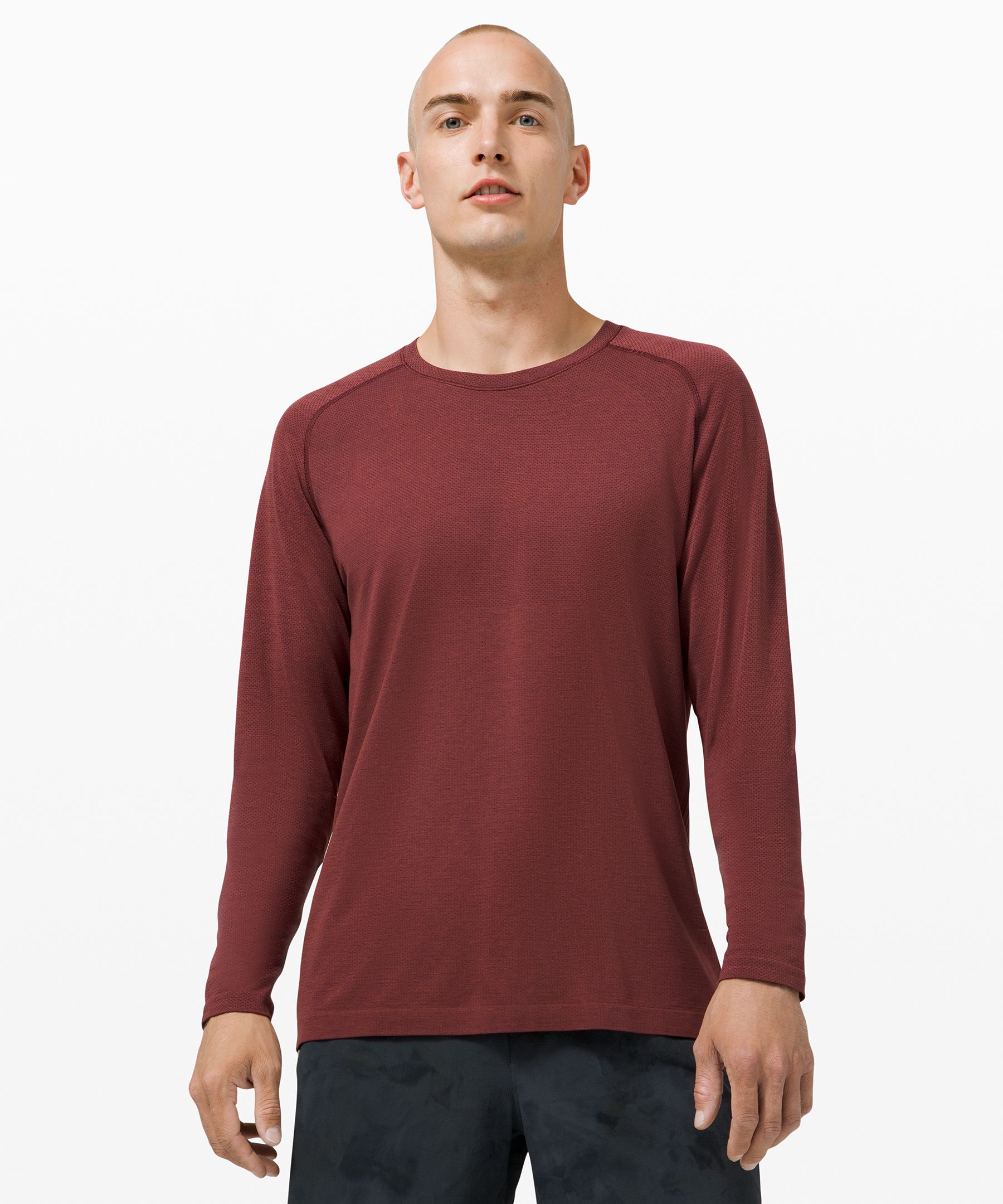Lululemon Metal Vent Tech Long Sleeve 2.0 In Burgundy