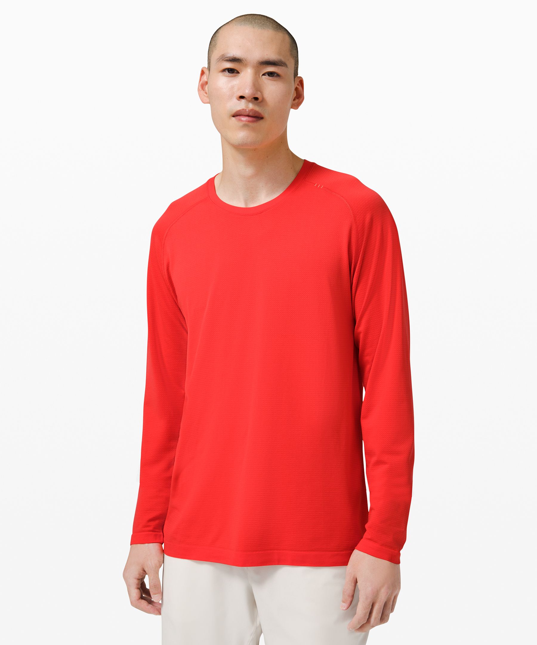 Lululemon Metal Vent Tech Long Sleeve Shirt 2.0 In Red