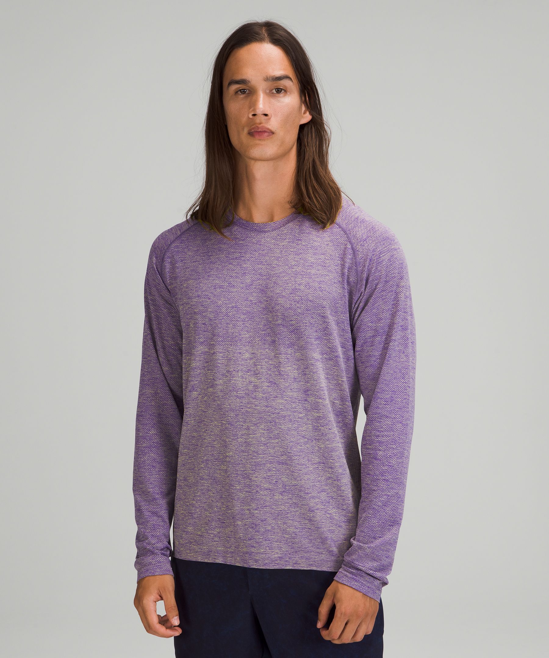 Lululemon Metal Vent Tech Long Sleeve Shirt 2.0 In Petrol Purple/dew Green