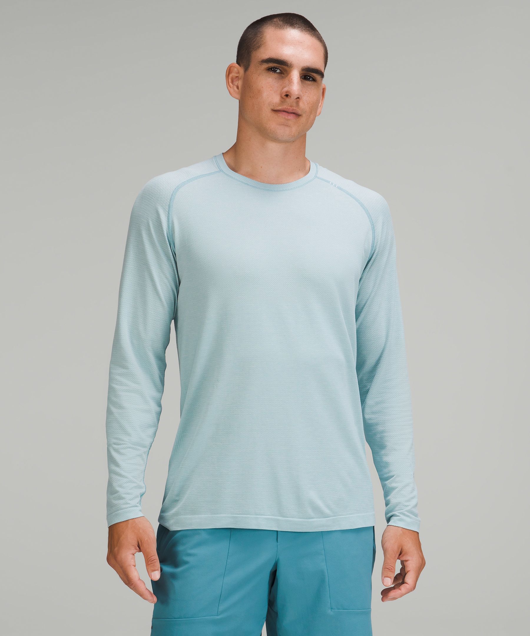 Lululemon Metal Vent Tech Long Sleeve Shirt 2.0 In Peroxide/breeze Blue