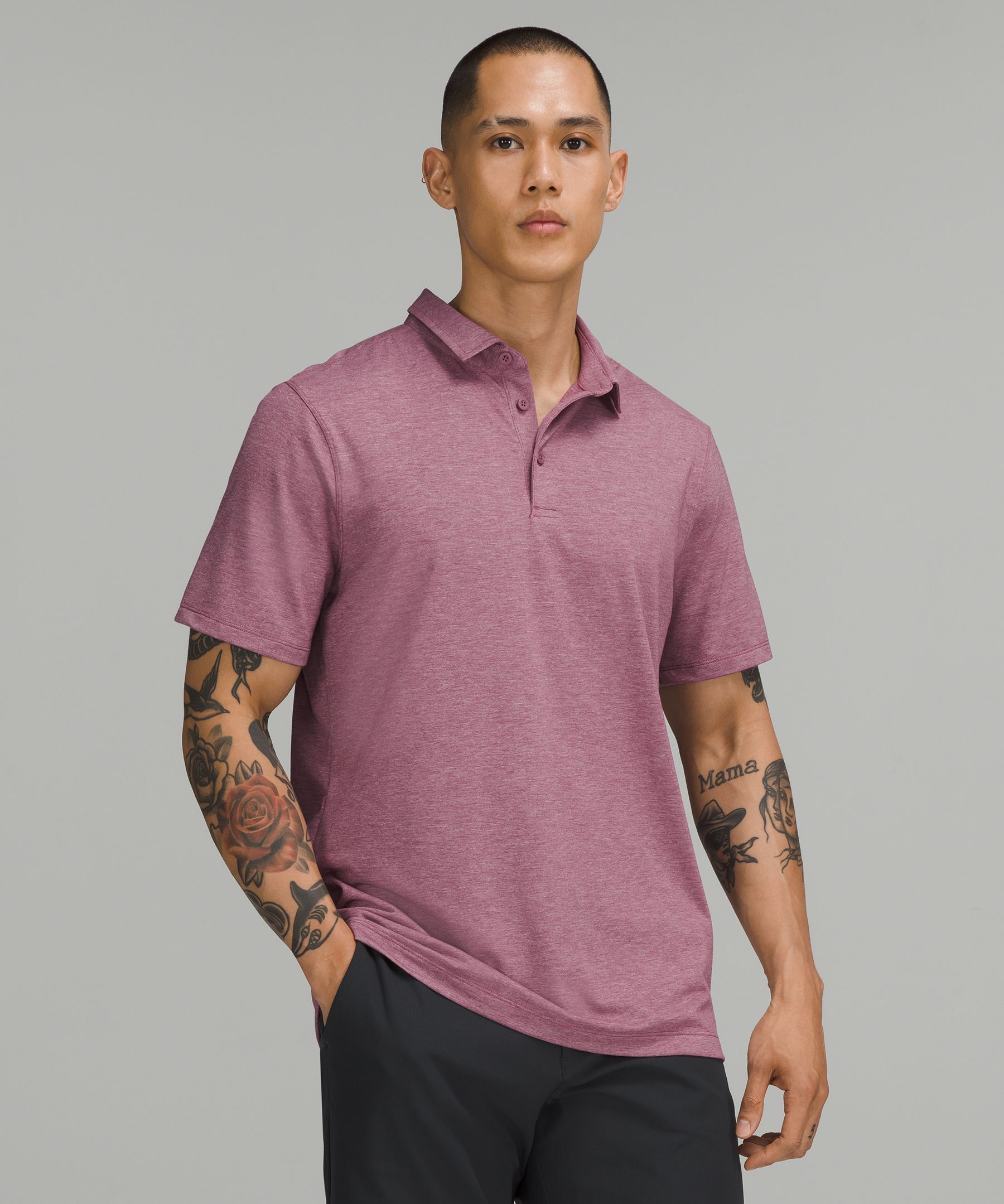 Lululemon Evolution Short Sleeve Polo Shirt In Purple