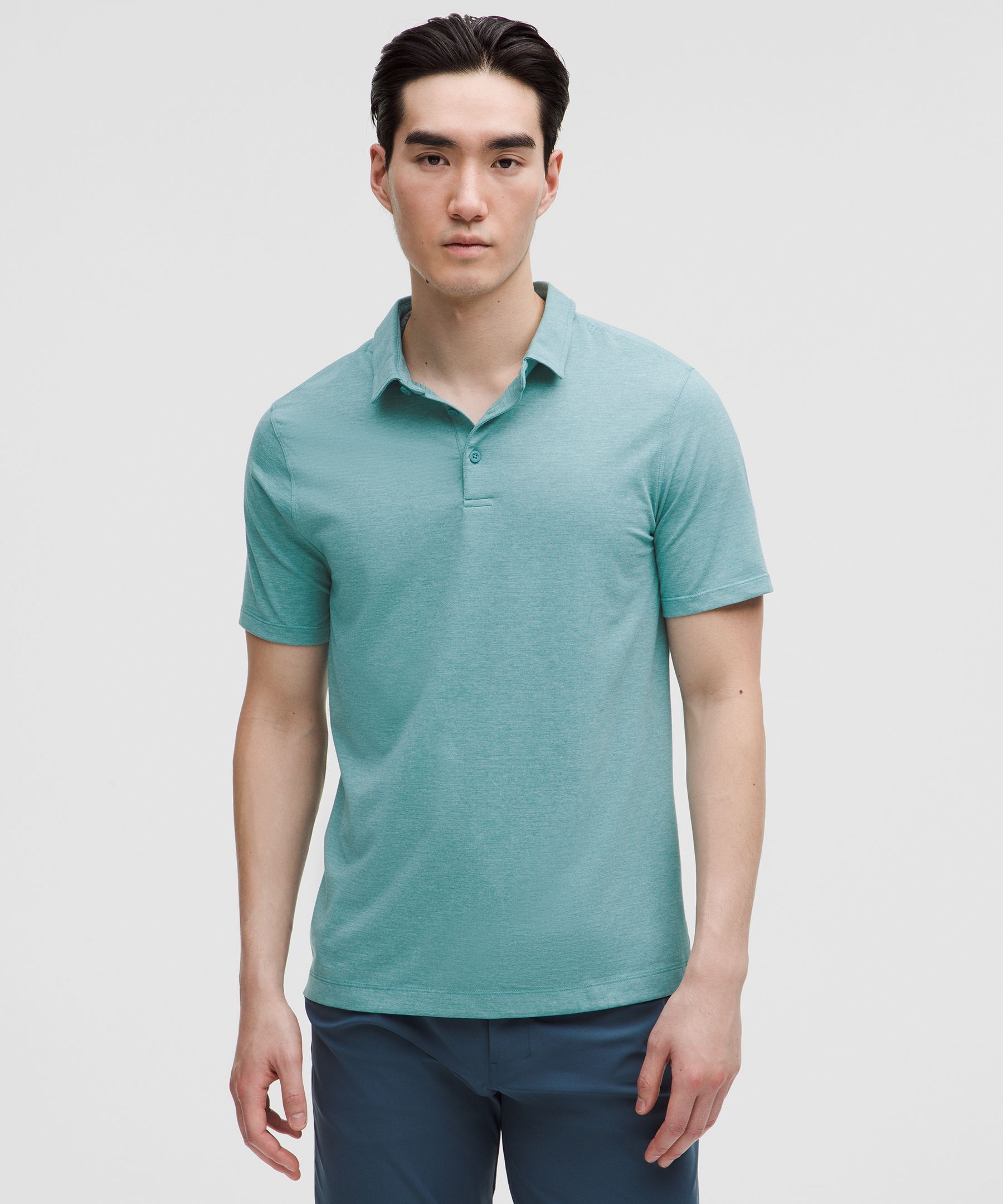 Lululemon Evolution Short Sleeve Polo Shirt In Heathered Crest | ModeSens