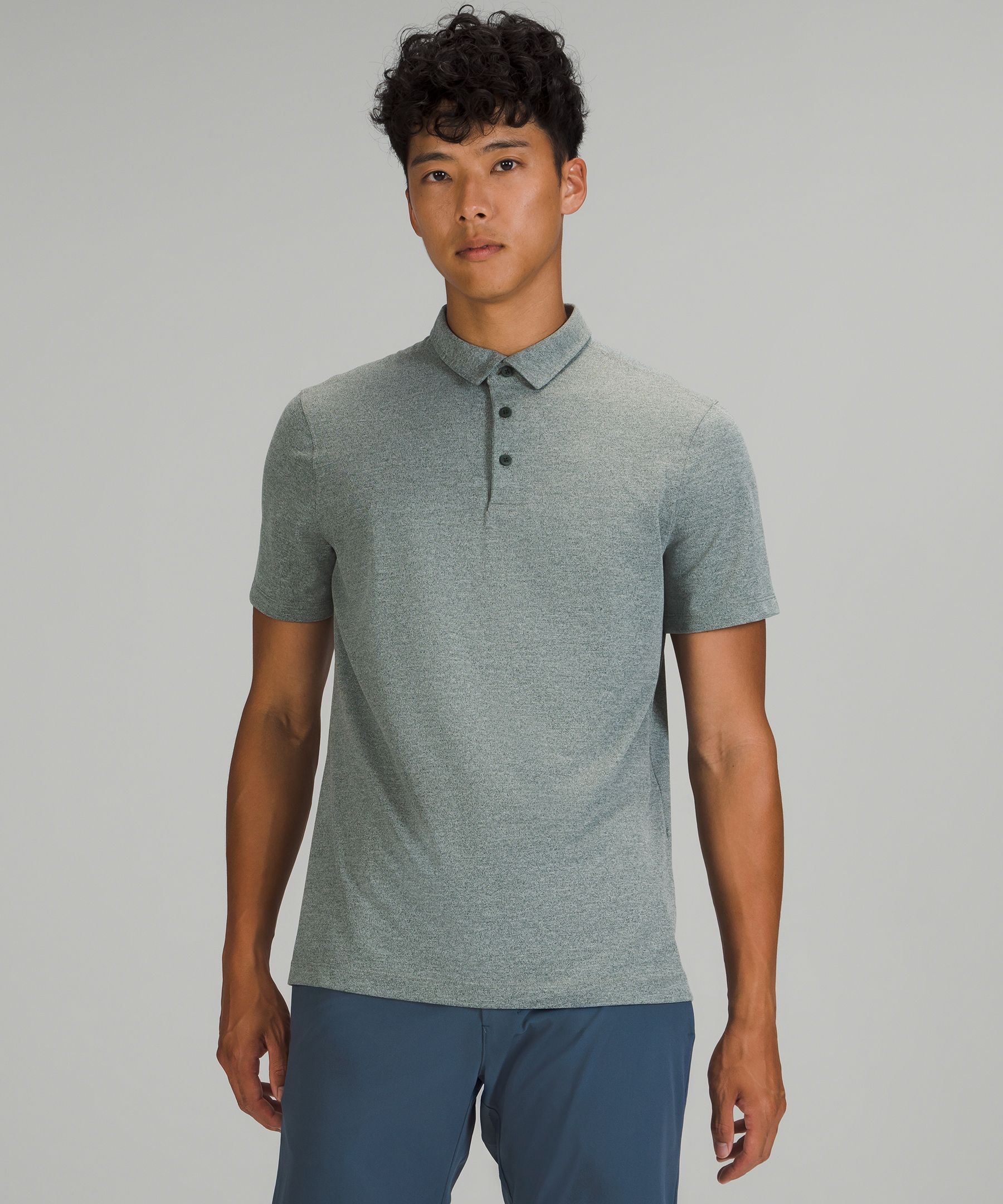 Lululemon Evolution Short Sleeve Polo Shirt - Smoked Spruce - lulu