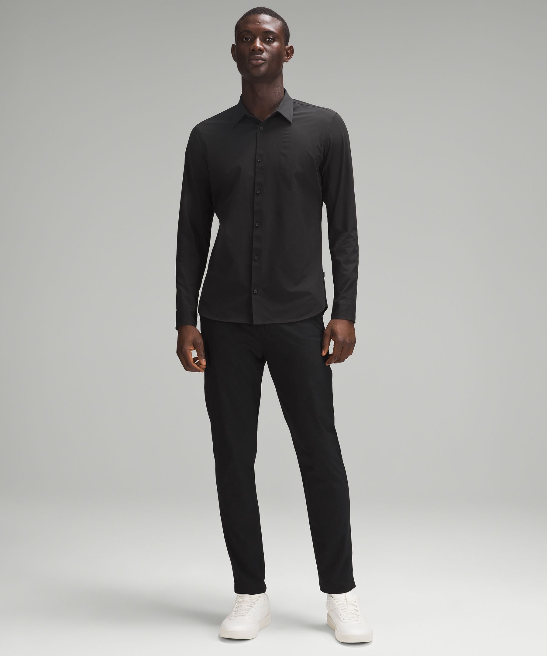 Lululemon The Fundamental Long Sleeve Shirt, Black , Small