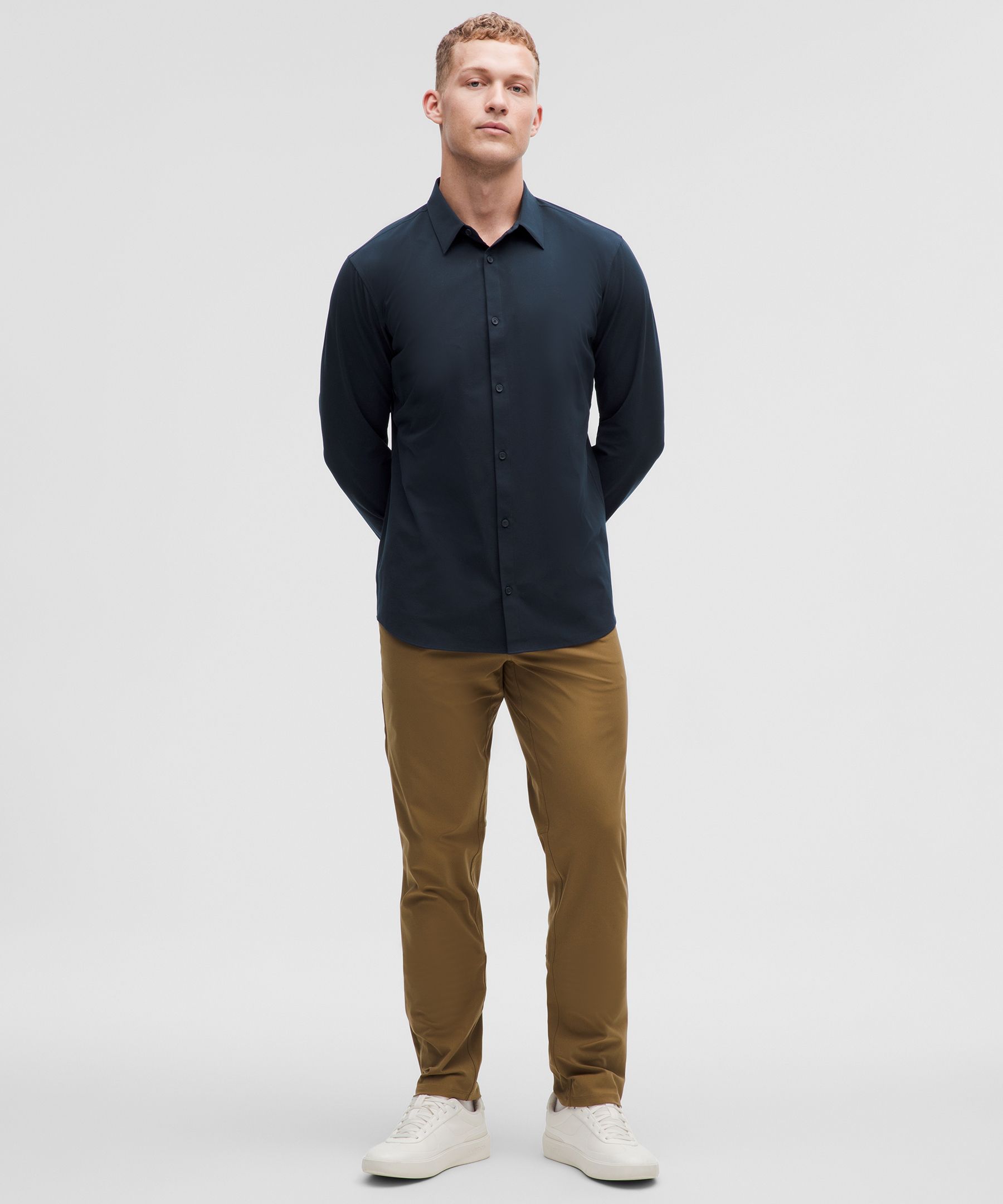 New Venture Slim-Fit Long-Sleeve Shirt, Men's Long Sleeve Shirts