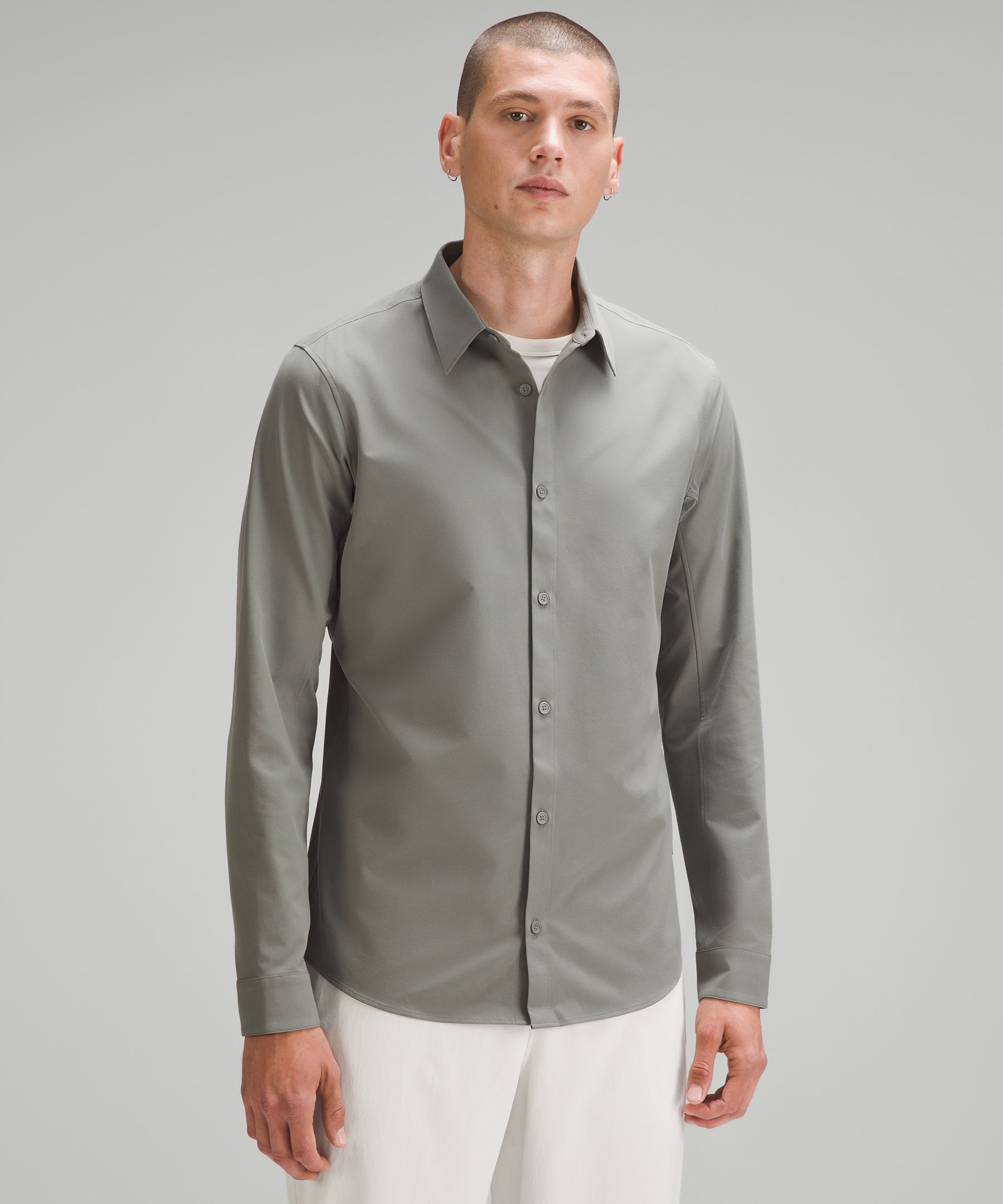 Lululemon New Venture Slim-fit Long-sleeve Shirt