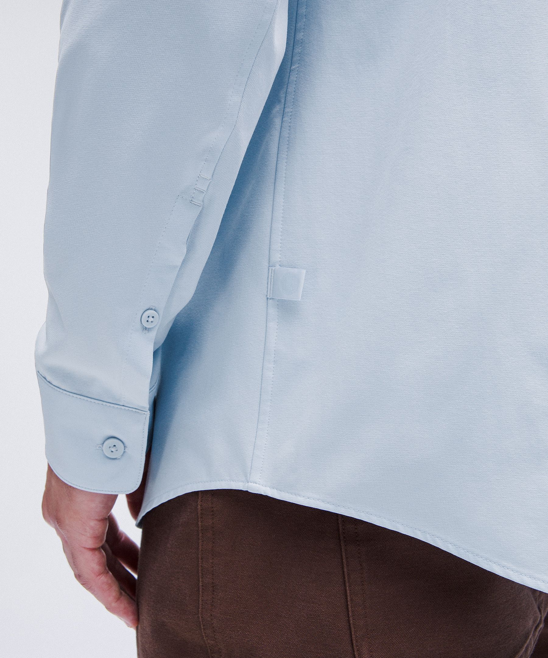 Shop Lululemon New Venture Slim-fit Long-sleeve Shirt