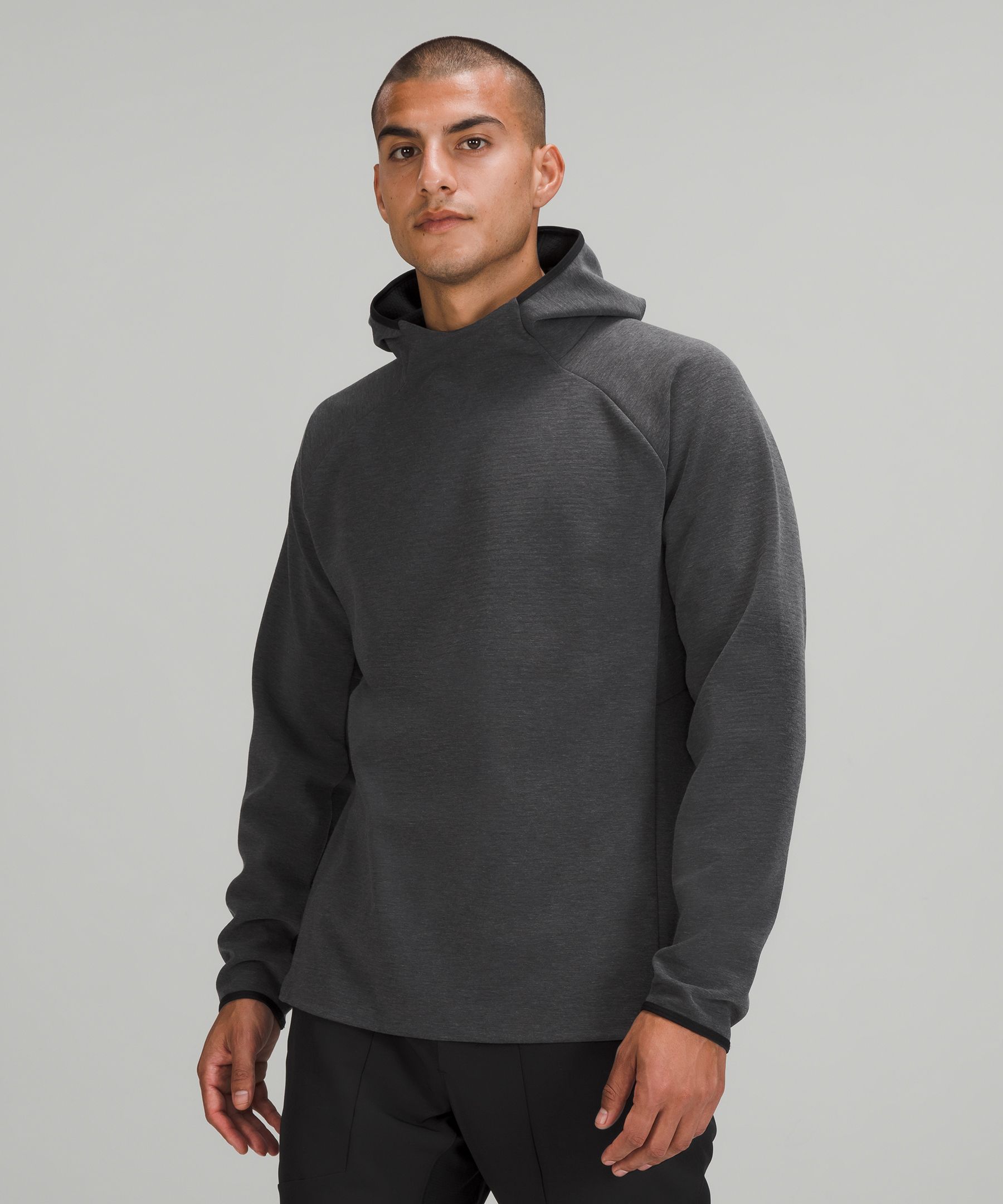 Lululemon Gridliner Fleece Hoodie In Heathered Black | ModeSens