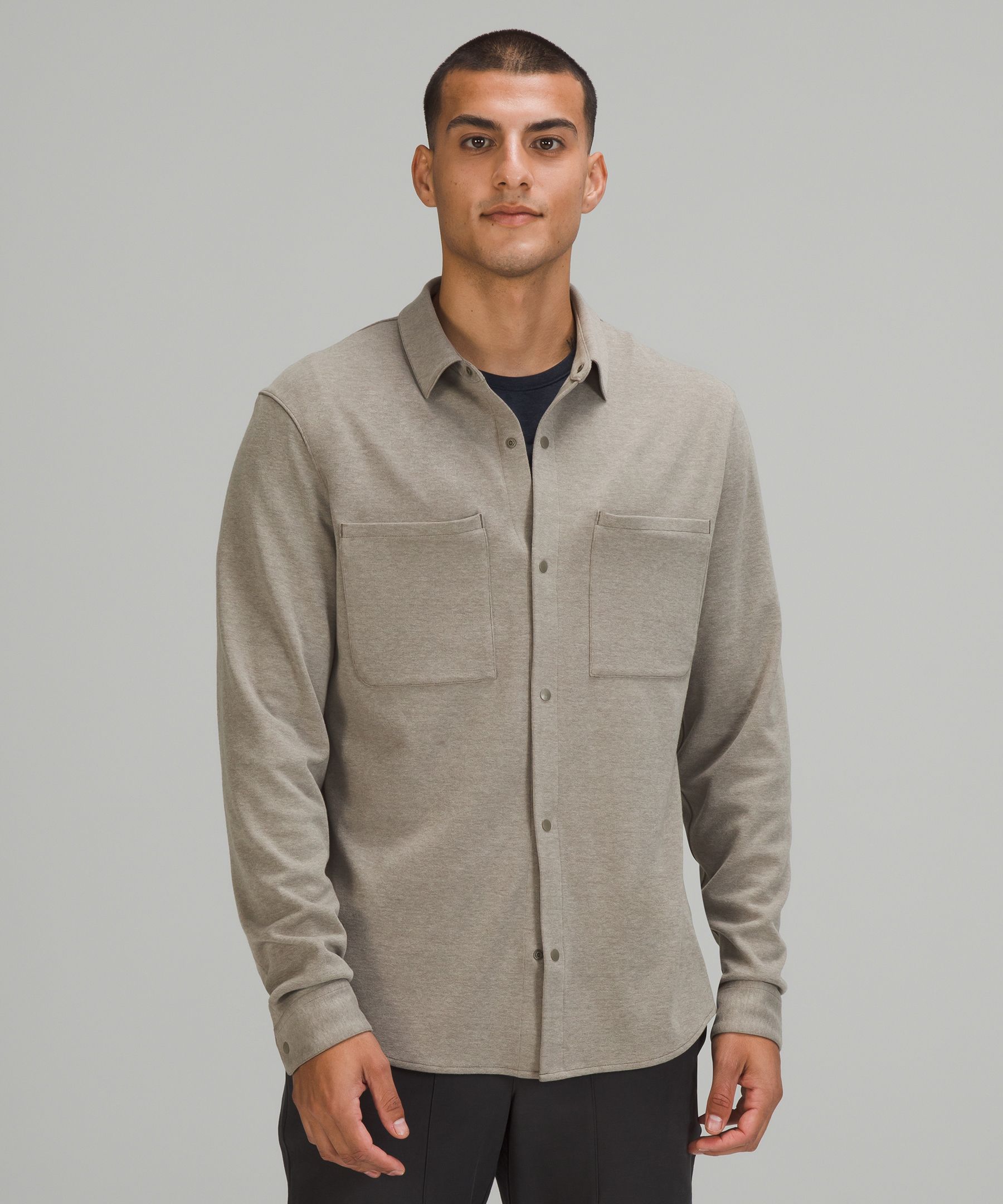 Lululemon Soft Knit Overshirt In Gray ModeSens