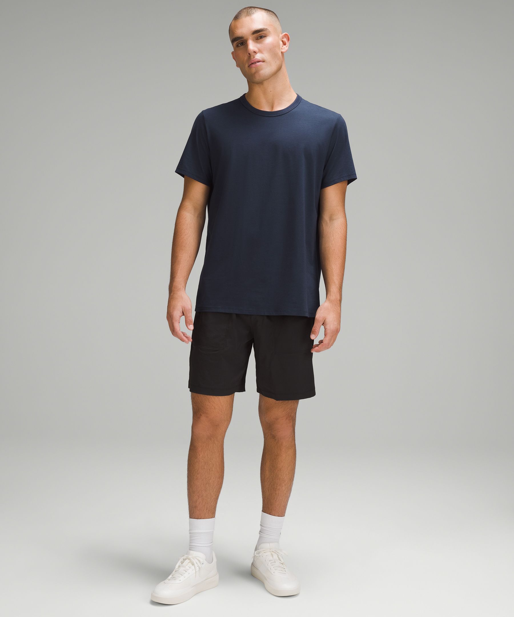 LAB Nulu Relaxed-Fit Yoga Short (Rover) and Fundamental T Graphic (Iron  Blue) : r/Lululemen