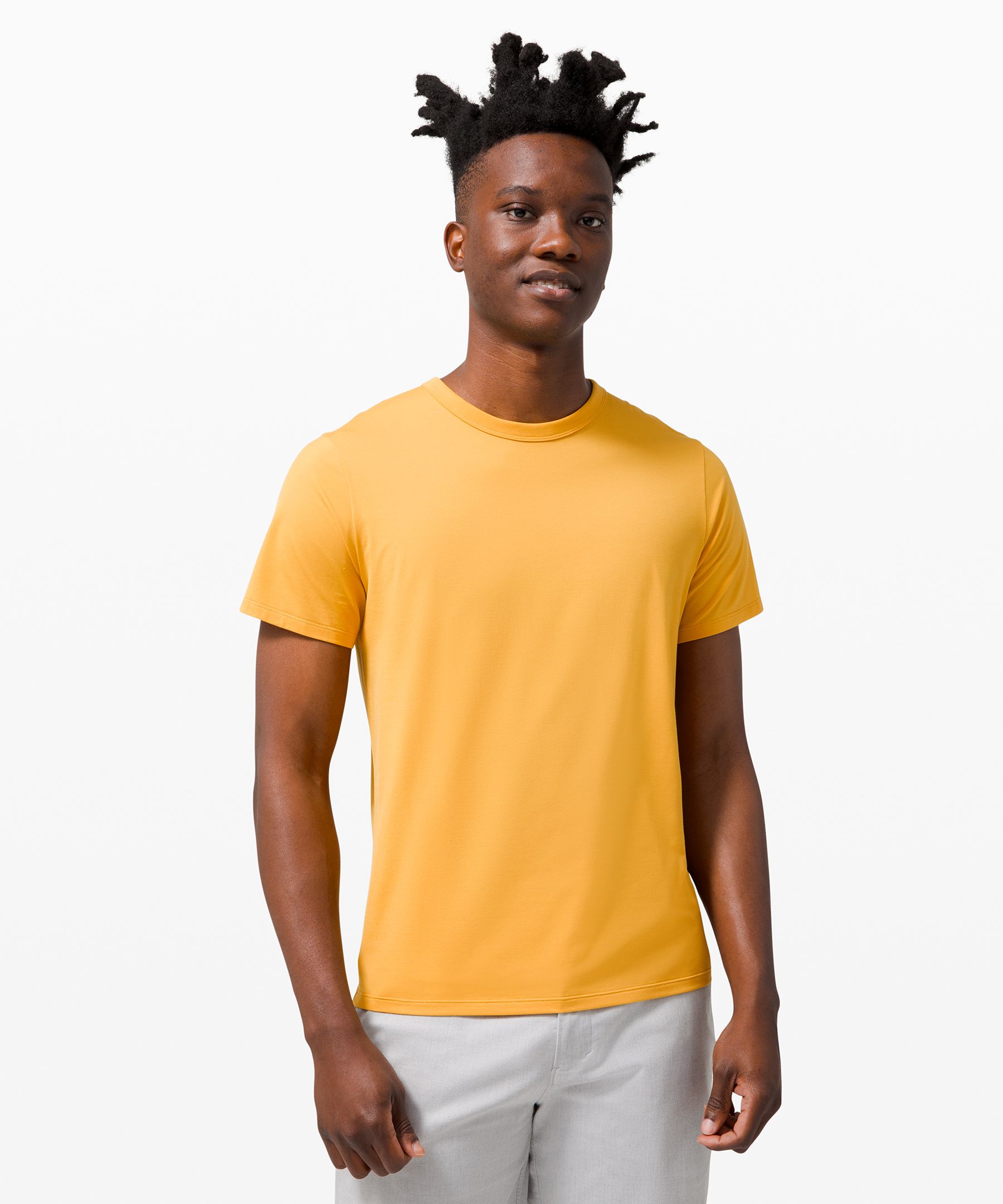 yellow lululemon shirt