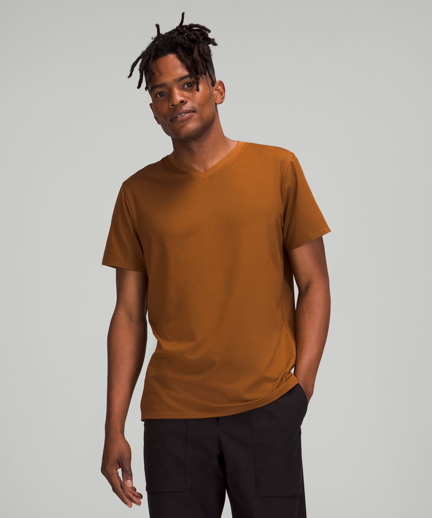 Lululemon The Fundamental V-neck T-shirt *online Only In Brown