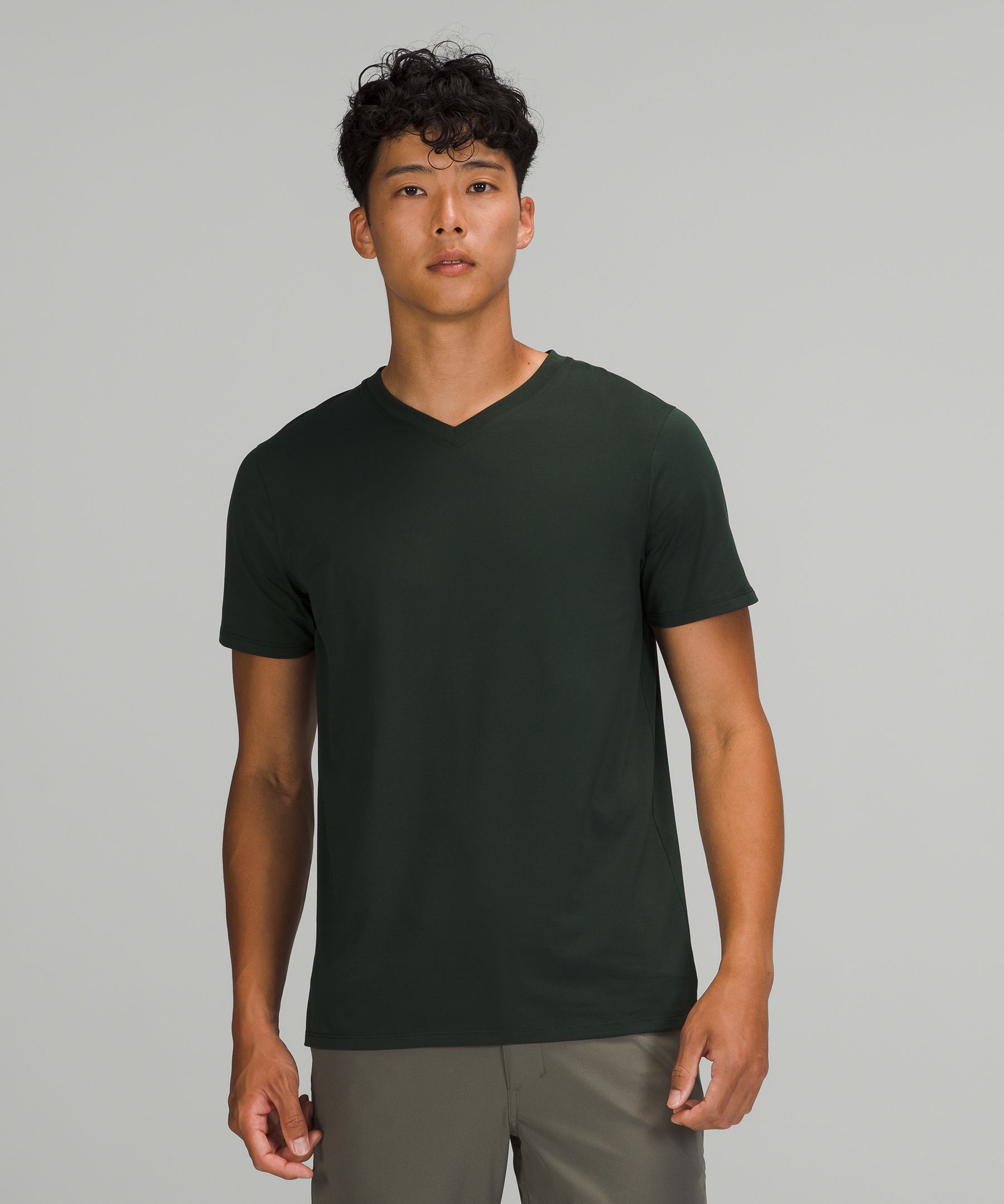 Lululemon The Fundamental V-neck T-shirt In Blue