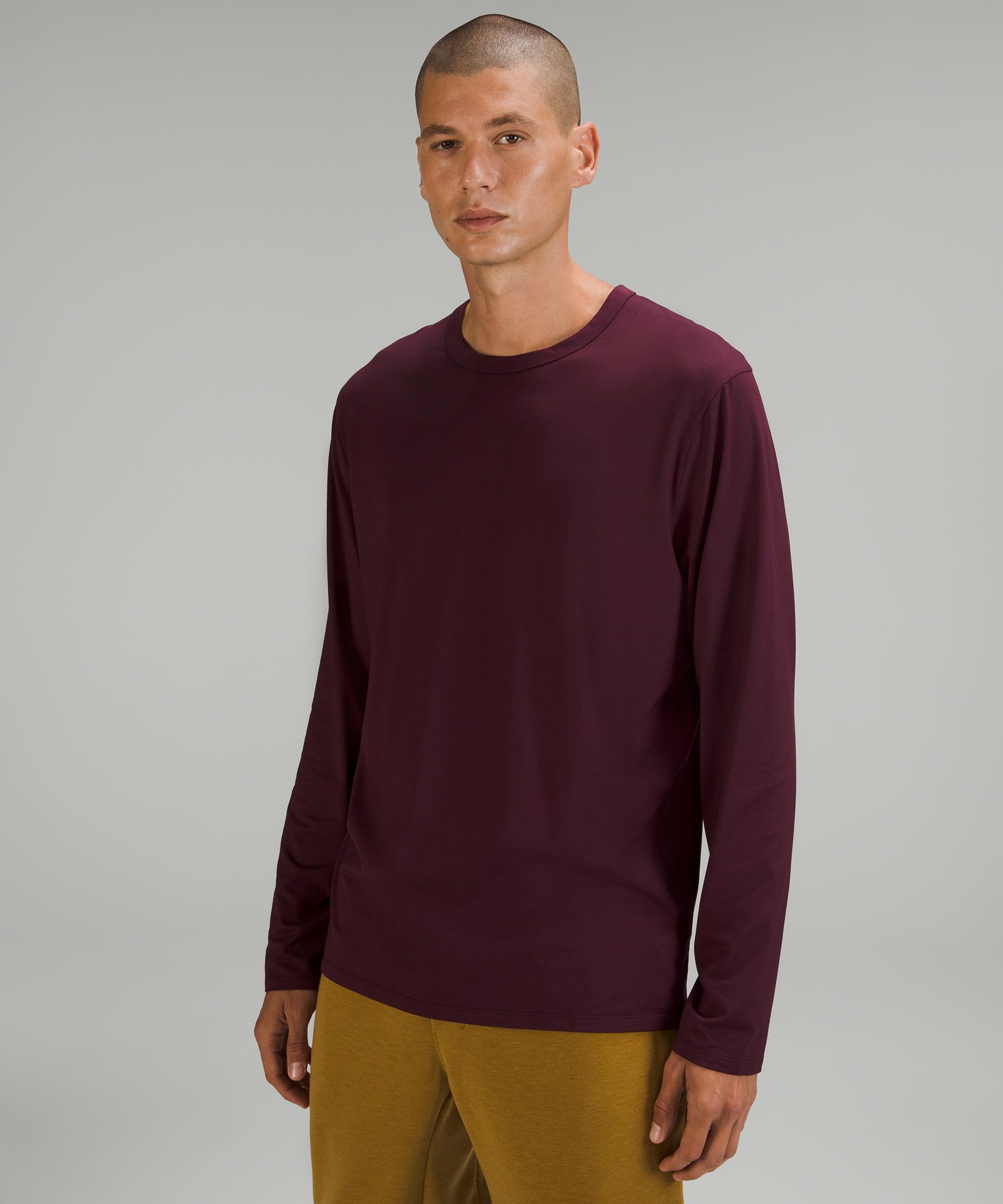 Lululemon The Fundamental Long Sleeve Shirt In Brown