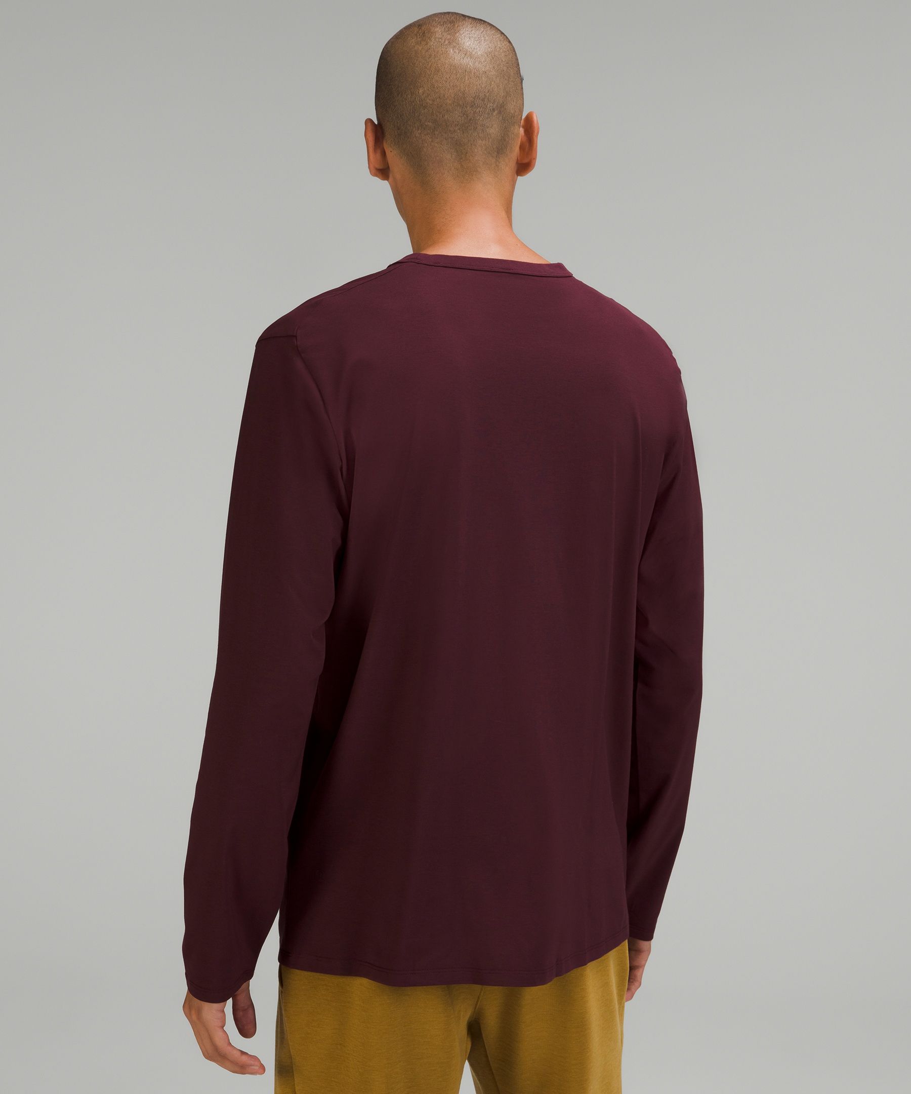 Lululemon Long Sleeve Tops Savings - New Tide Shibori Date Brown Mens The  Fundamental Long Sleeve Shirt