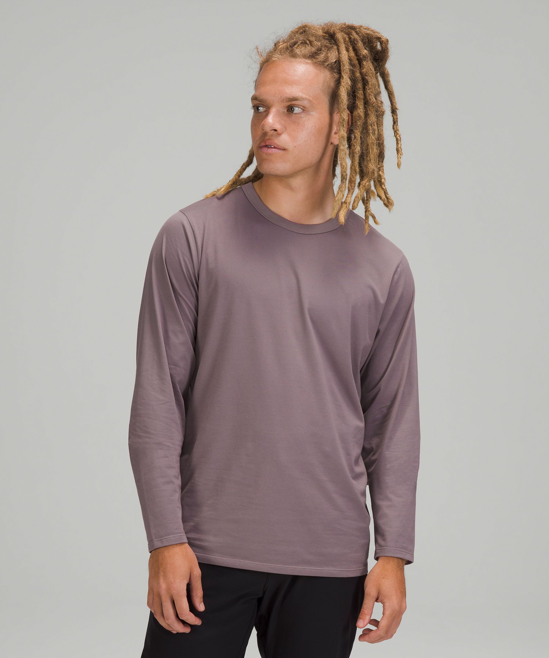 Lululemon The Fundamental Long Sleeve Shirt In Purple