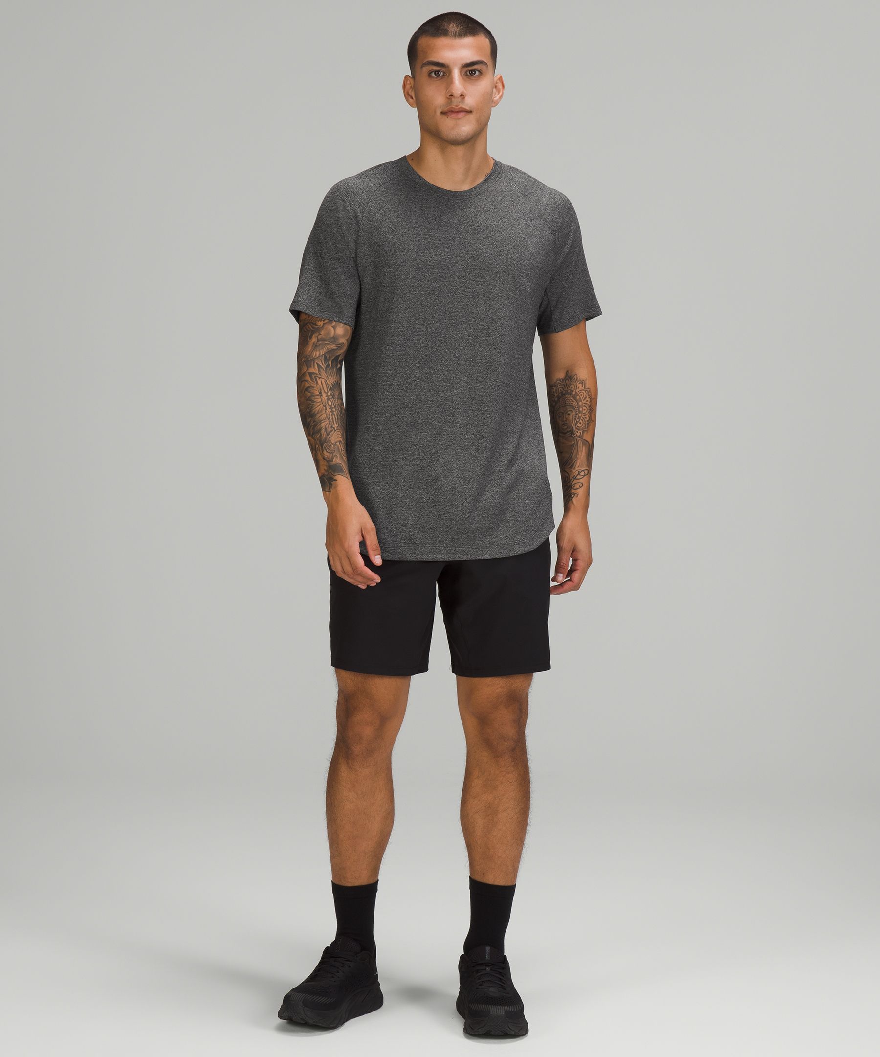 Lululemon Drysense Short Sleeve - Black / Rhino Grey - lulu fanatics