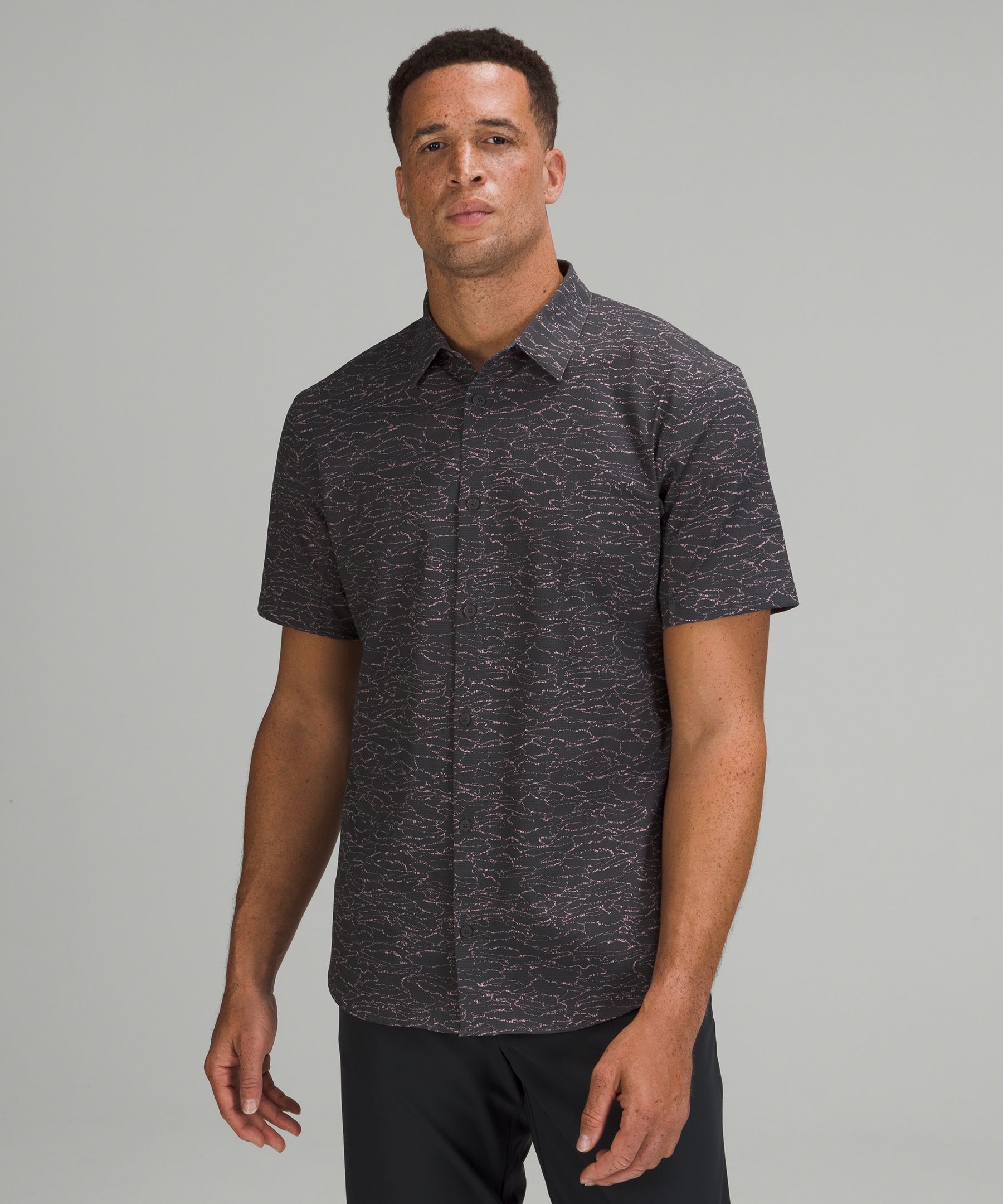 Buy Lululemon Airing Easy Short Sleeve Shirt *ventlight Mesh - Flat Cut  Ocean Air Multi At 27% Off