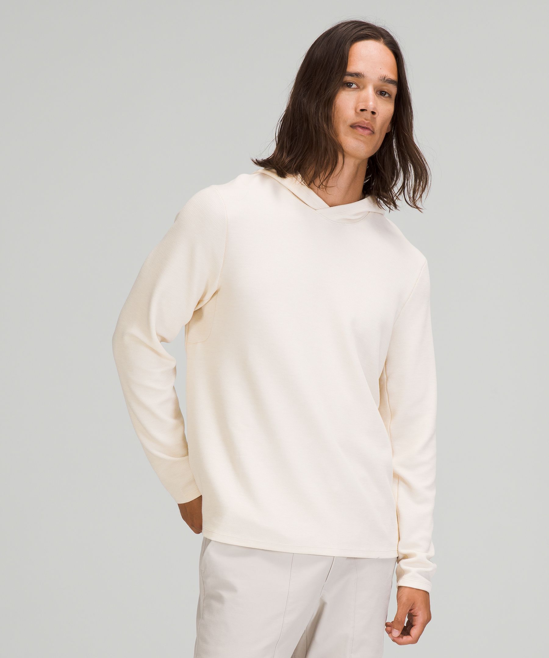 Lululemon Shift Stitch Hoodie In Heathered White Opal