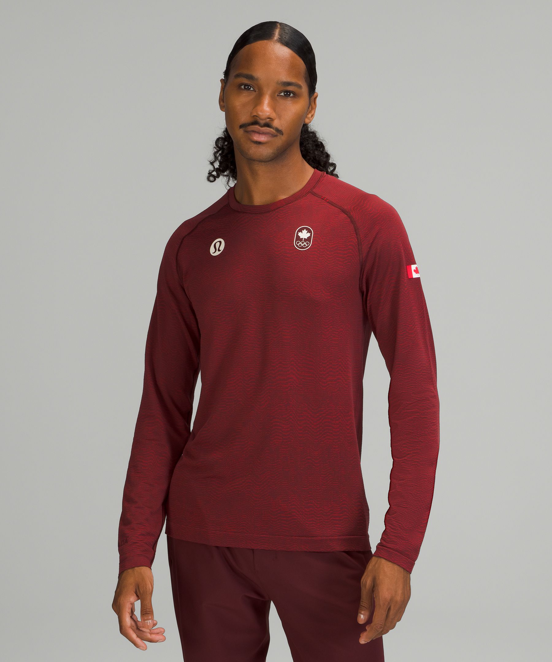 Lululemon athletica Team Canada Metal Vent Tech Long-Sleeve Shirt 2.0 *COC  Logo, Men's Long Sleeve Shirts