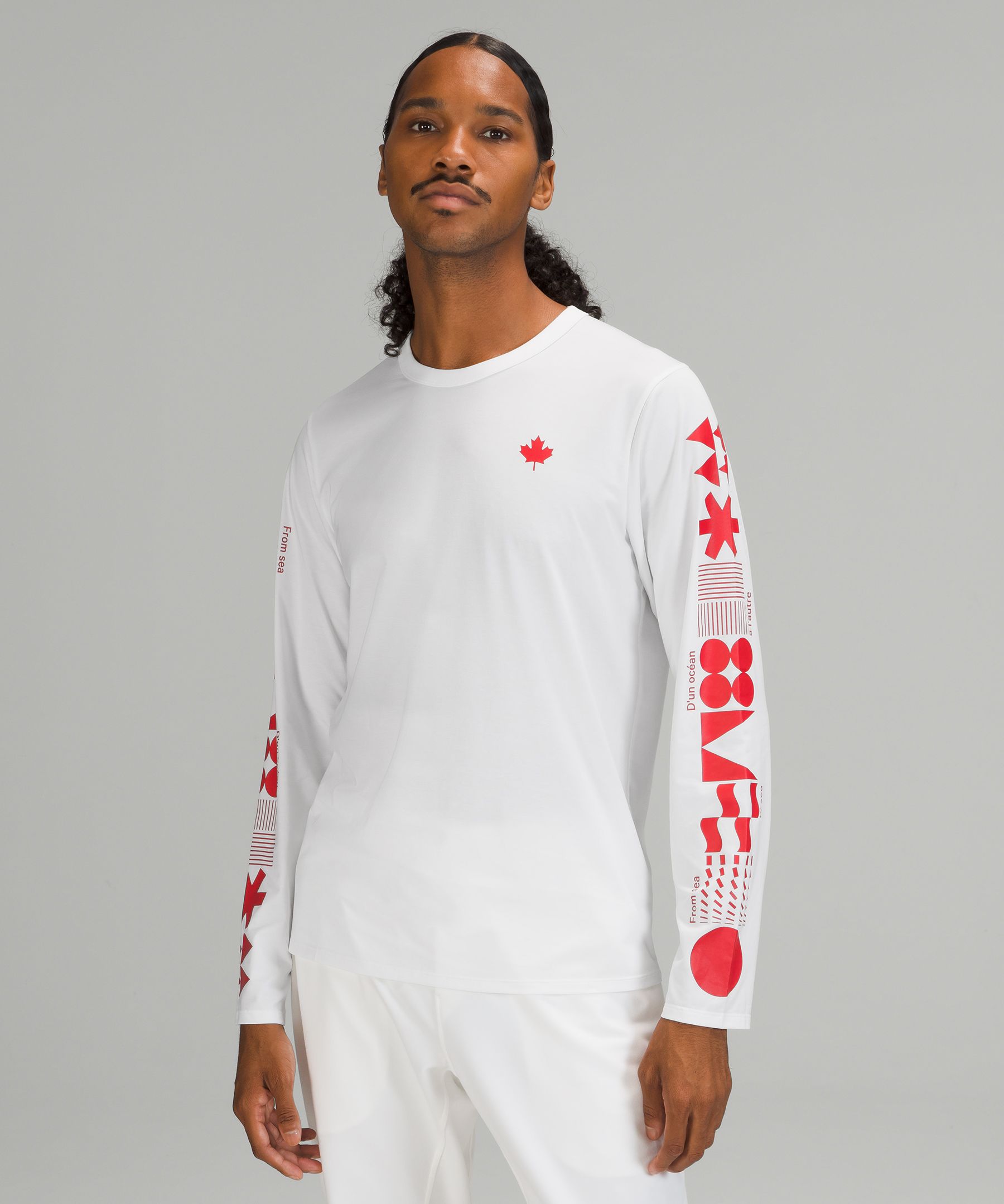 Lululemon athletica Team Canada Metal Vent Tech Long-Sleeve Shirt 2.0 *COC  Logo, Men's Long Sleeve Shirts