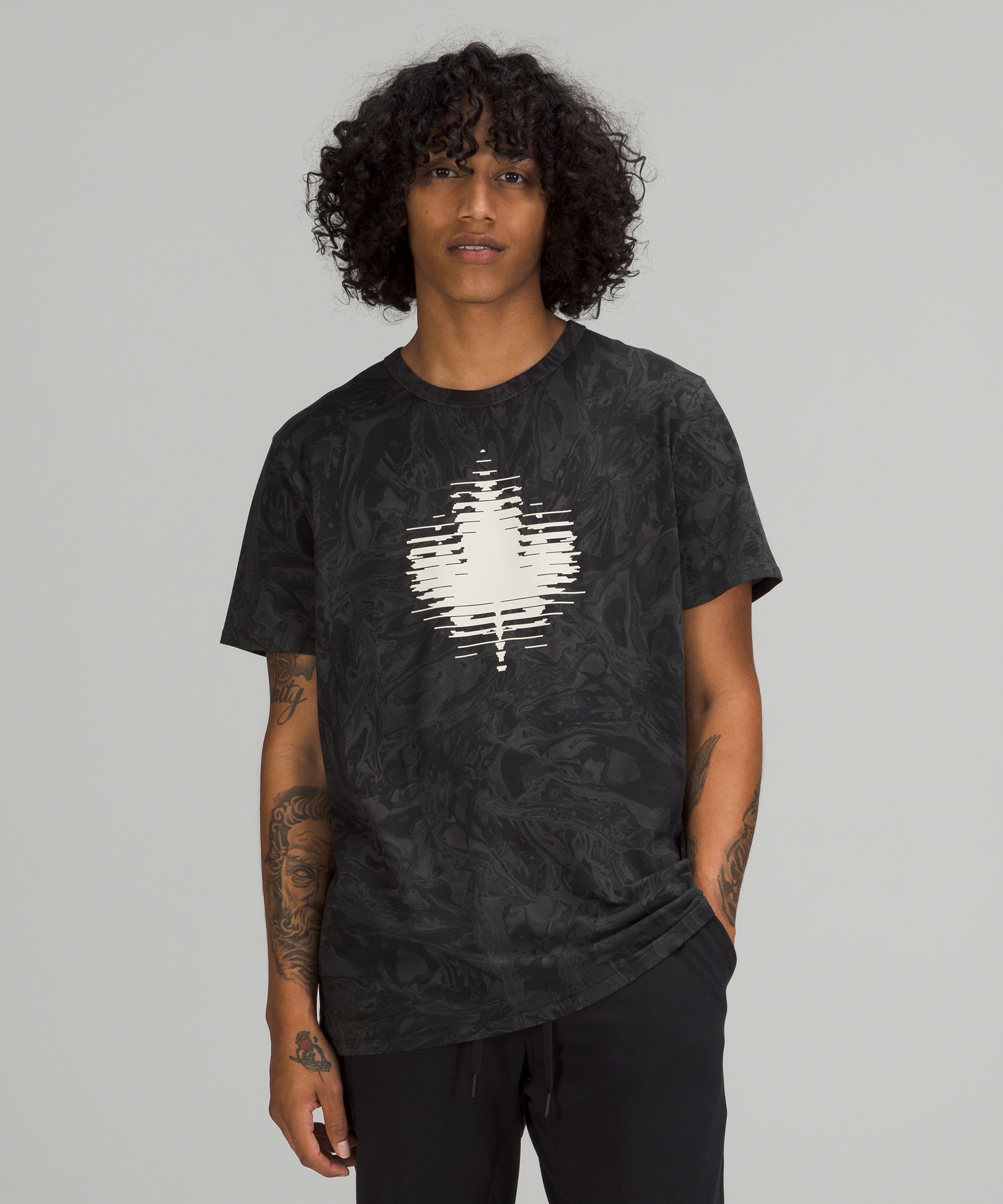 Lululemon Team Canada The Fundamental T-shirt Cpc Logo In Black