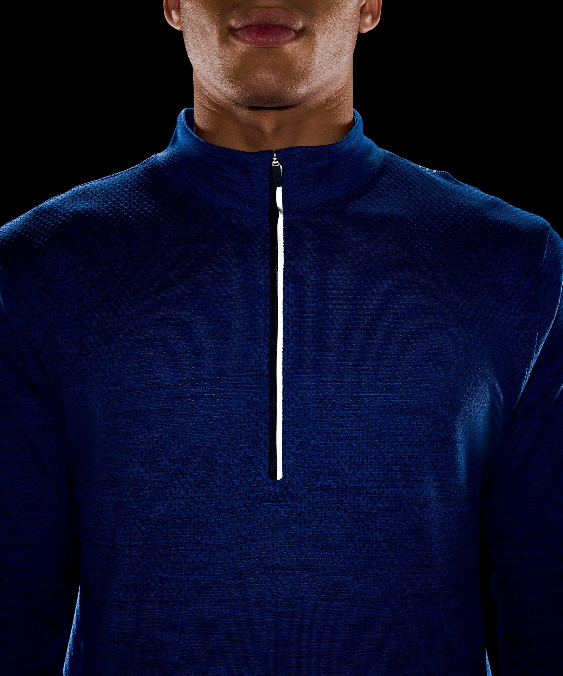 Edmonton Oilers lululemon Metal Vent Tech Midweight Blue Half-Zip