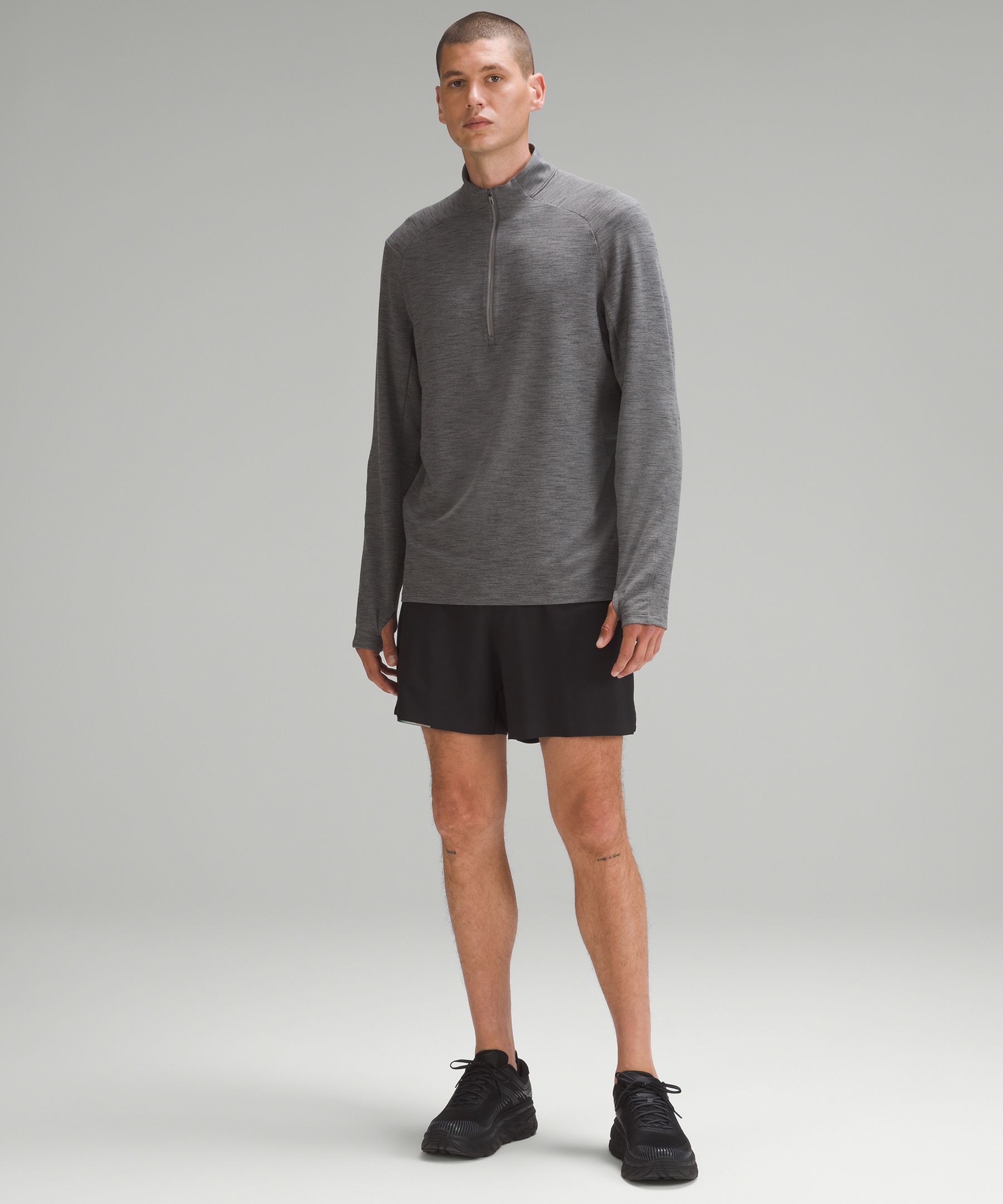 Lululemon Oversized-Fit Fleece Half Zip - Gull Grey - lulu fanatics