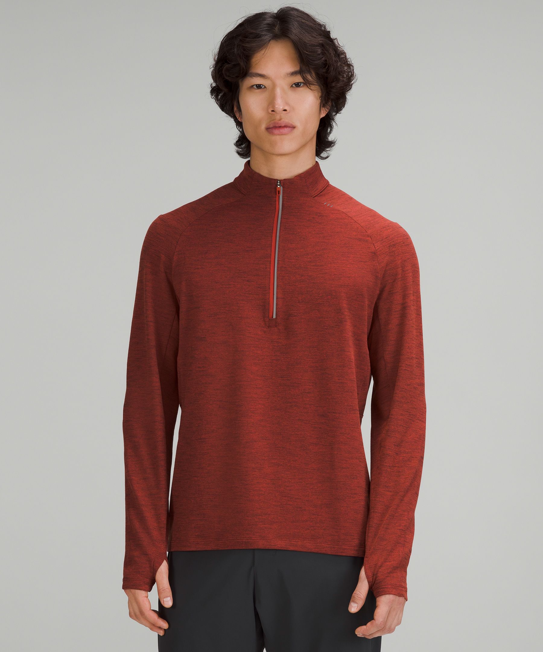 Lululemon Surge Warm Half-zip - Heathered Sea Salt