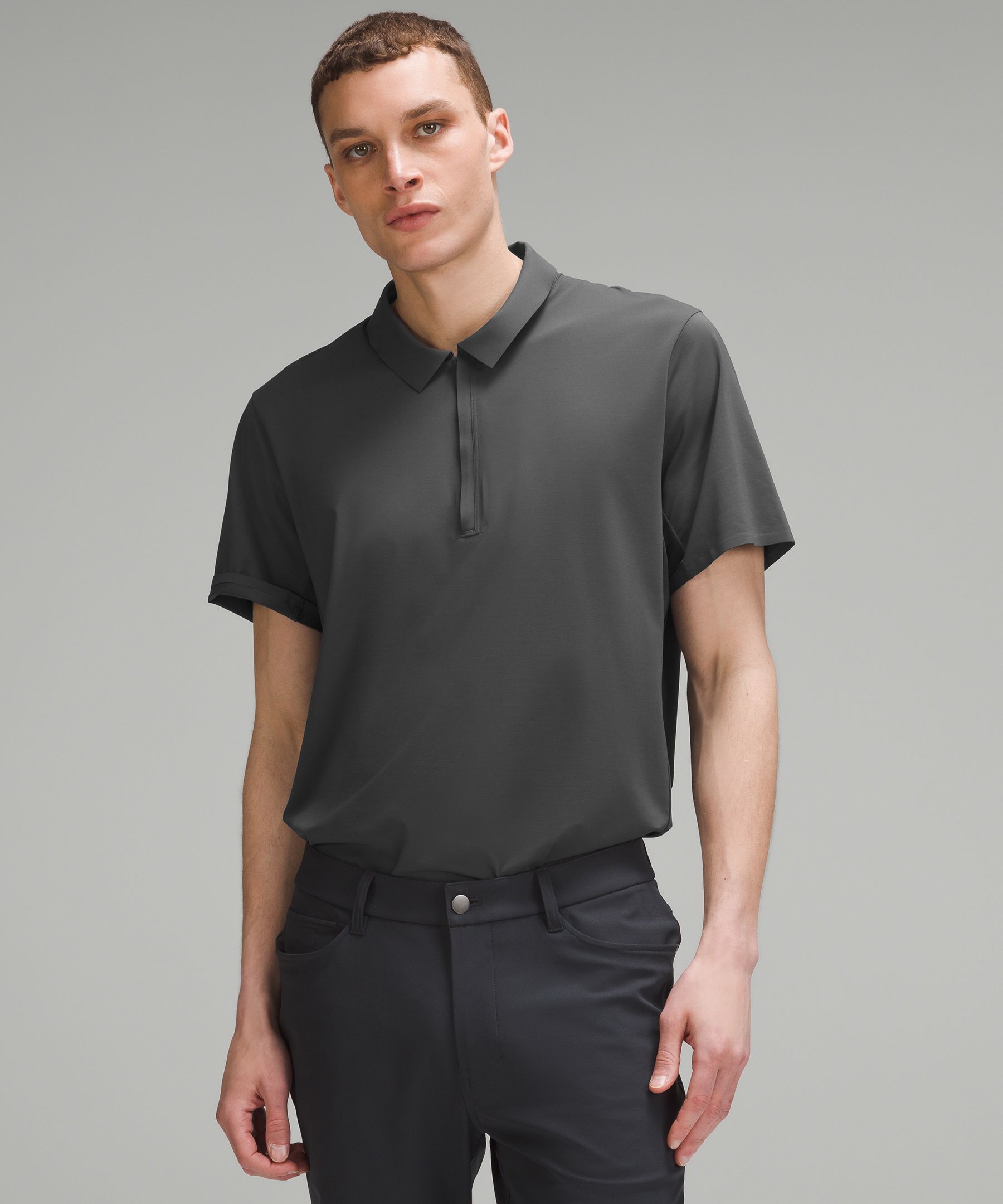 Zip front sale polo