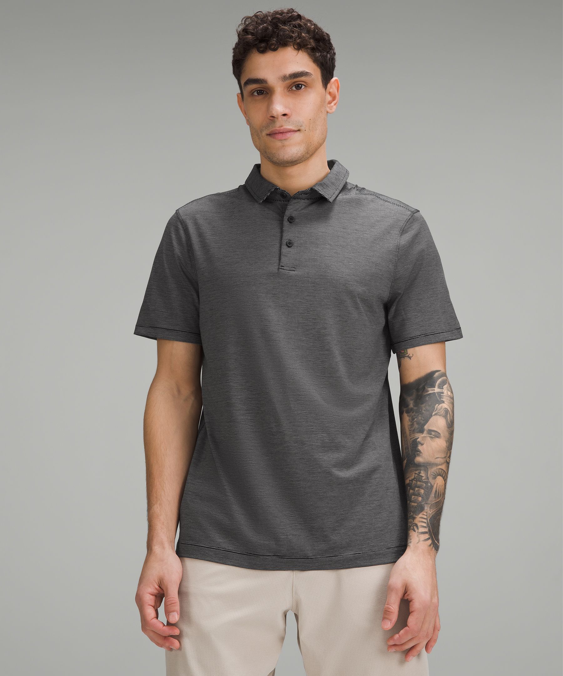 Shop Lululemon Evolution Short-sleeve Polo Shirt