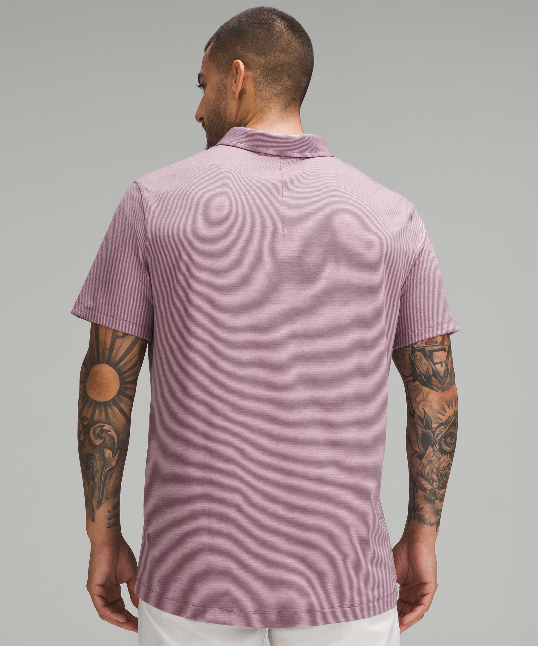 Shop Lululemon Evolution Short-sleeve Polo Shirt