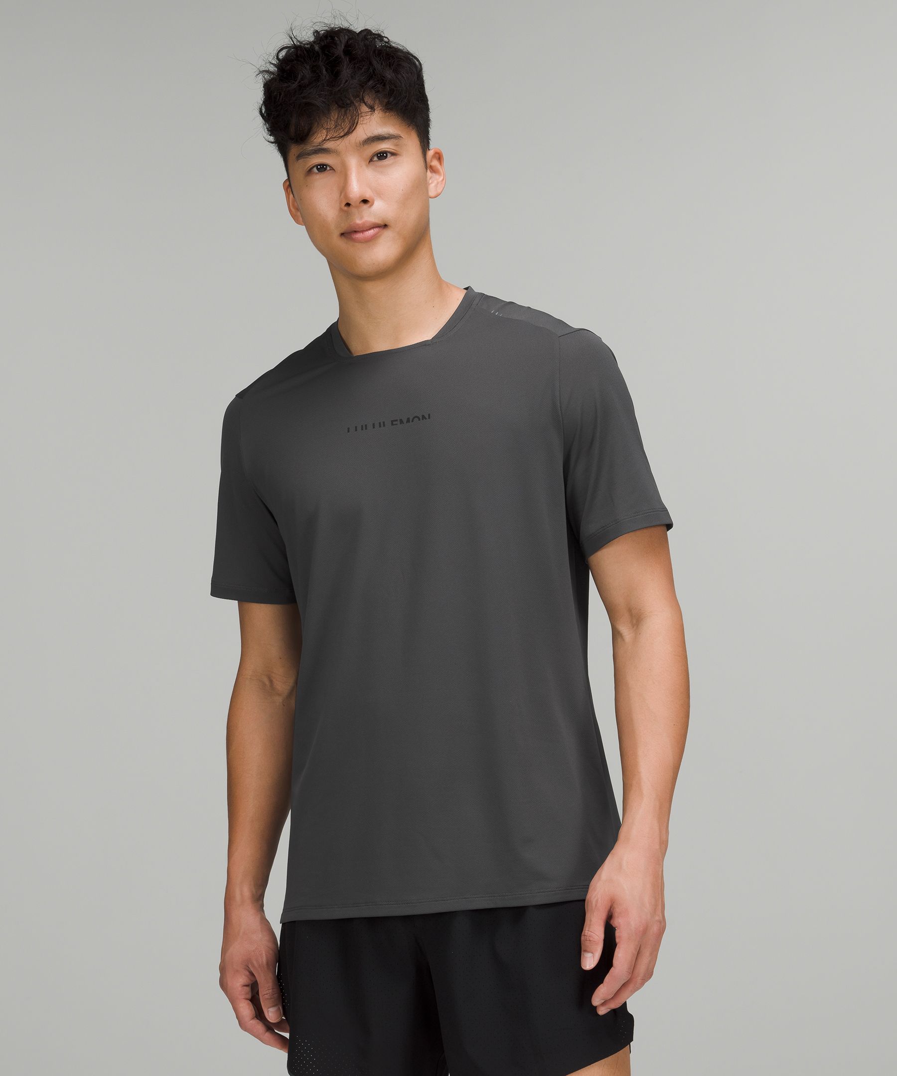 Square-Neck Running Short-Sleeve Shirt