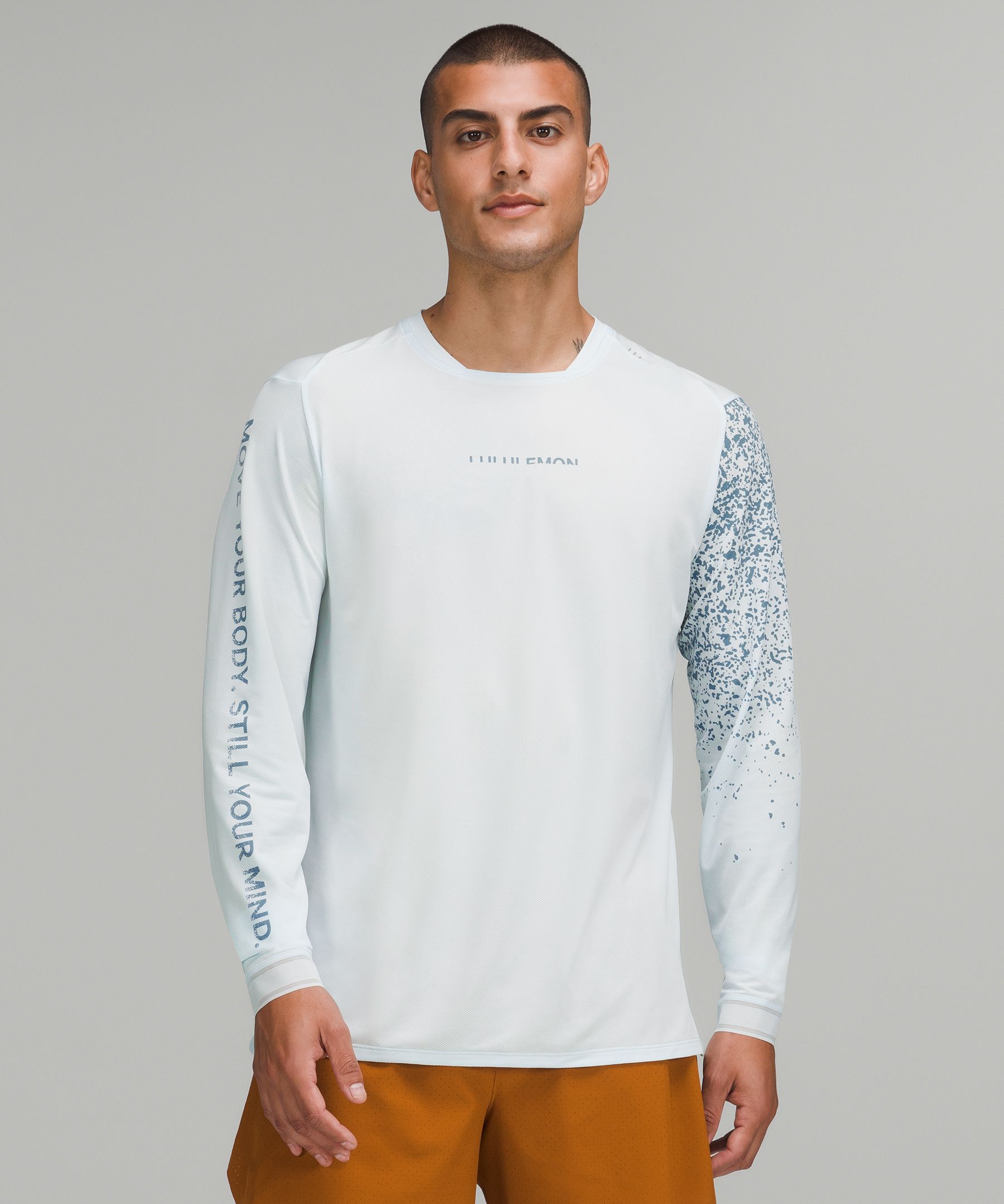 Square-Neck Running Long Sleeve Shirt