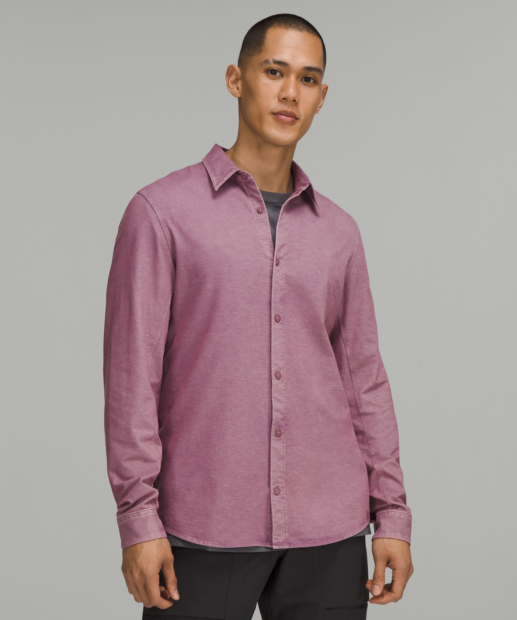 Lululemon Commission Long Sleeve Shirt In Purple