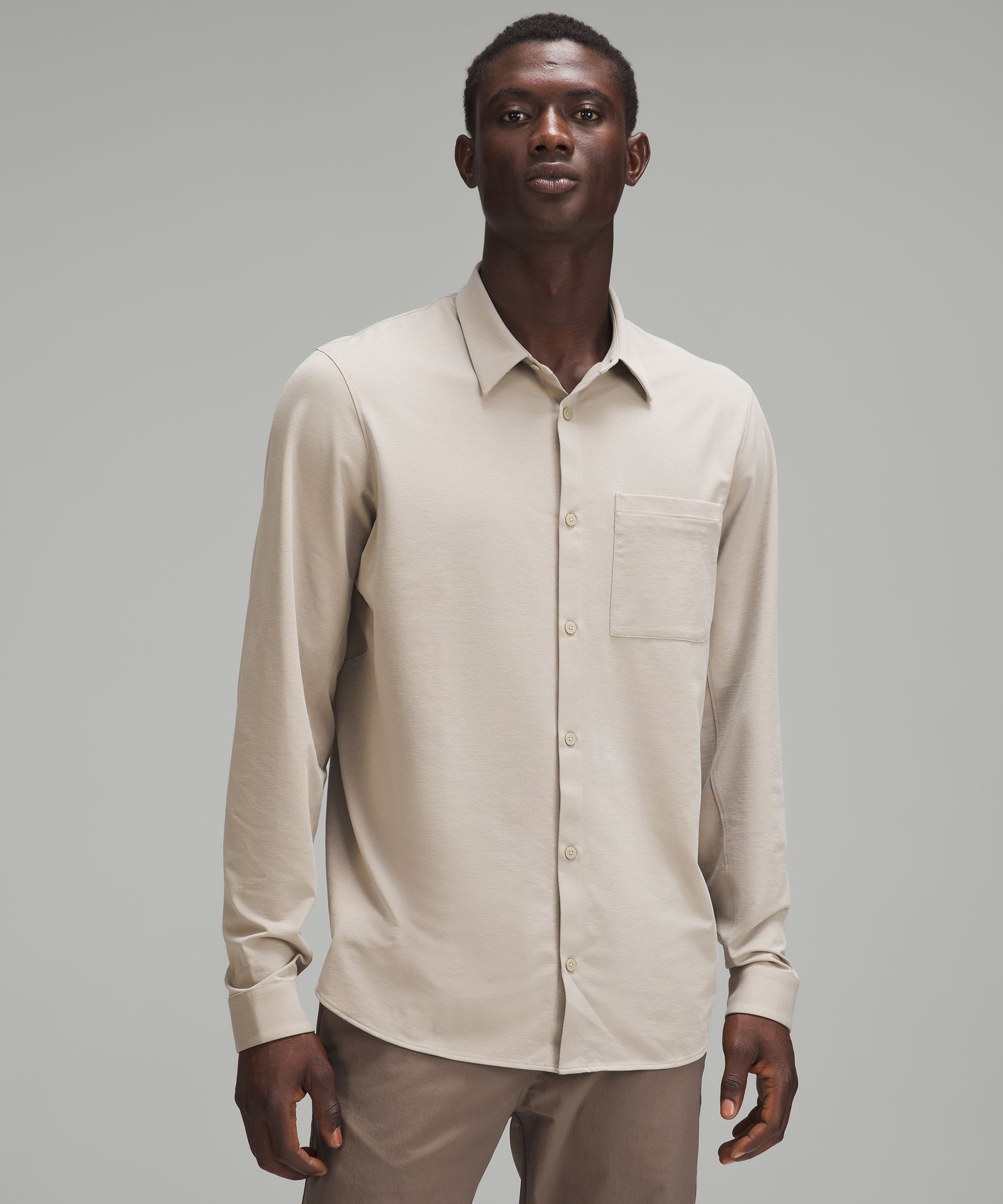 Cotton-Blend Poplin Button-Down Shirt