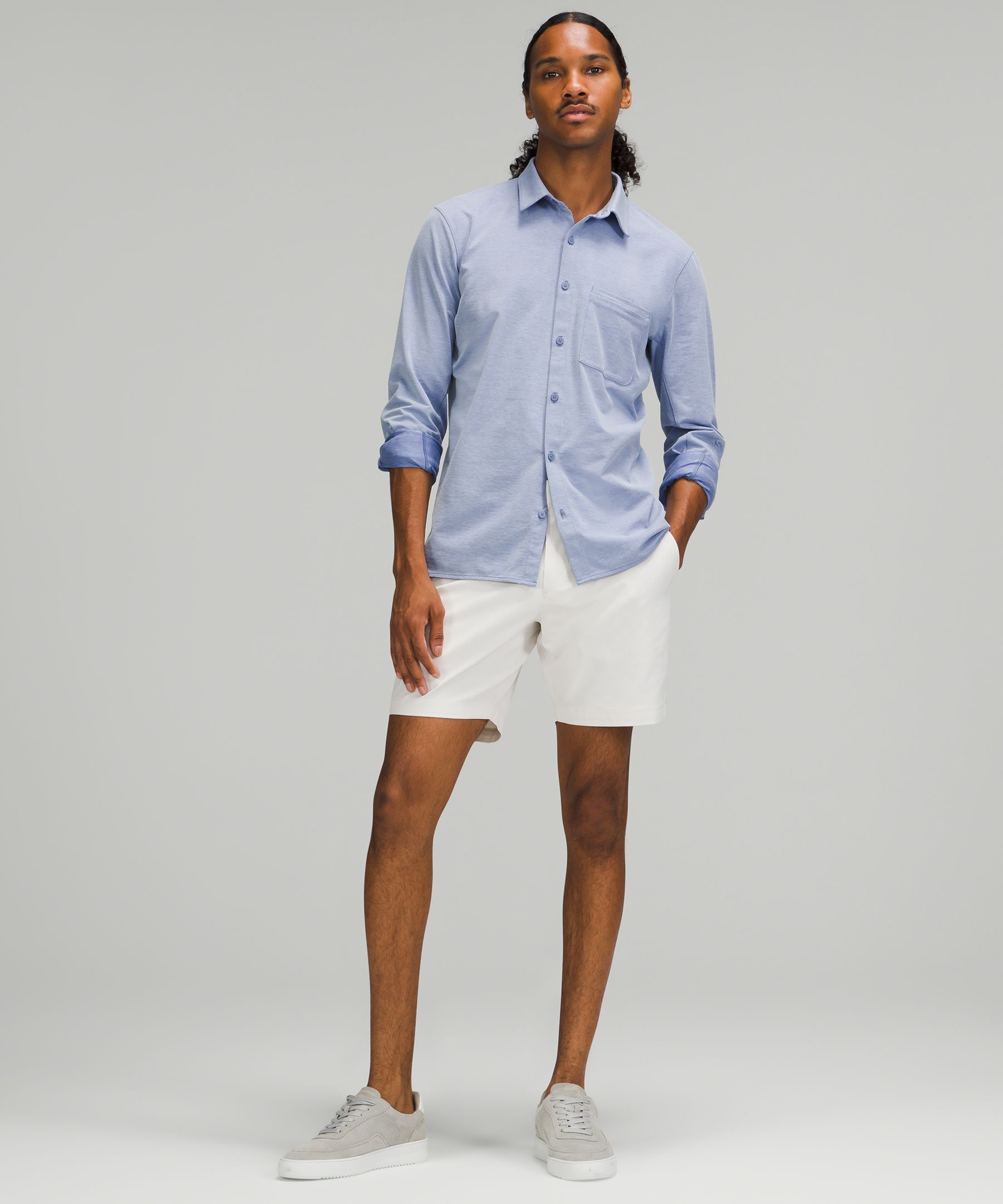 Long sleeve shirt with on sale shorts