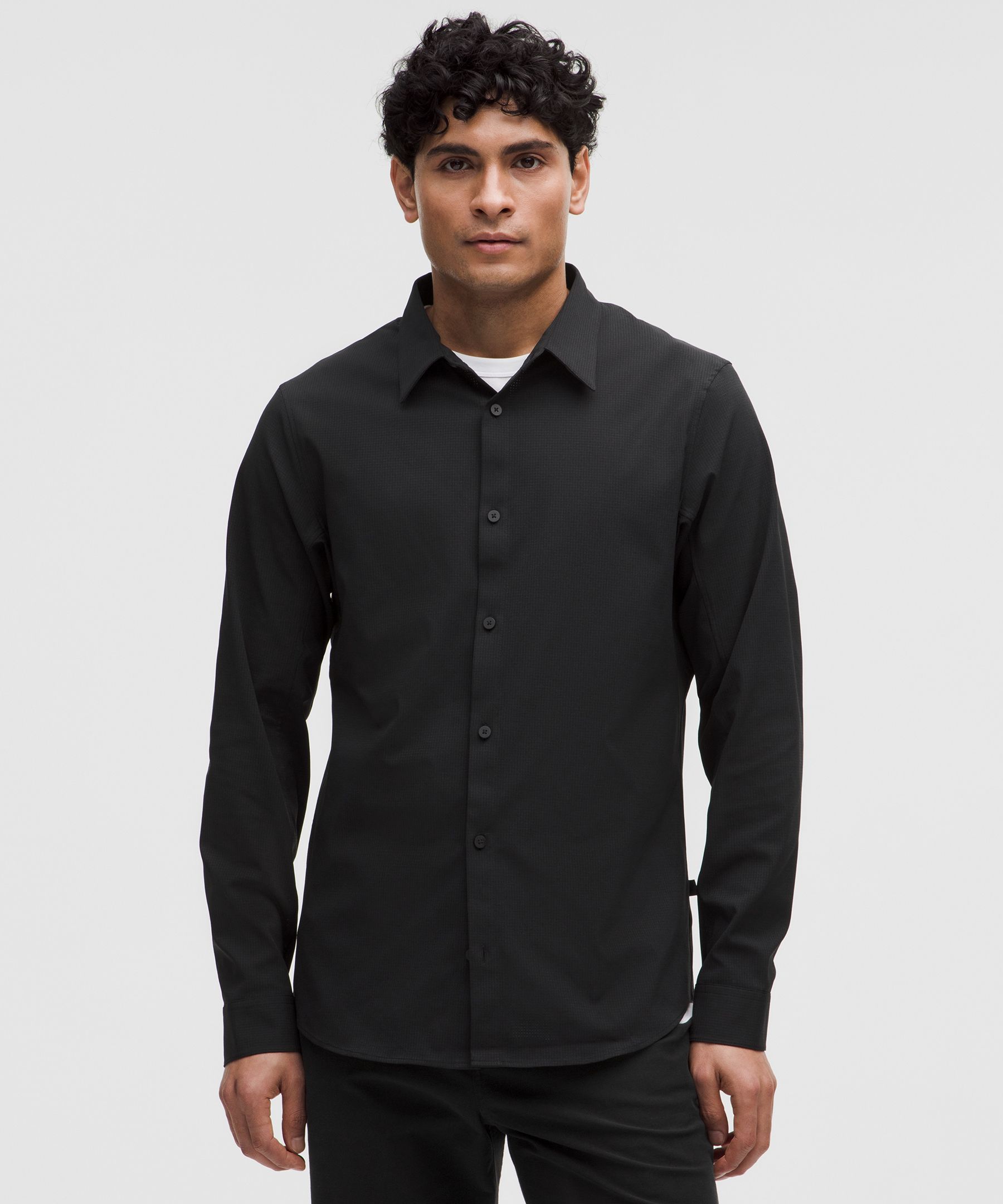 Airing Easy Long-Sleeve Shirt - Black,Neutral