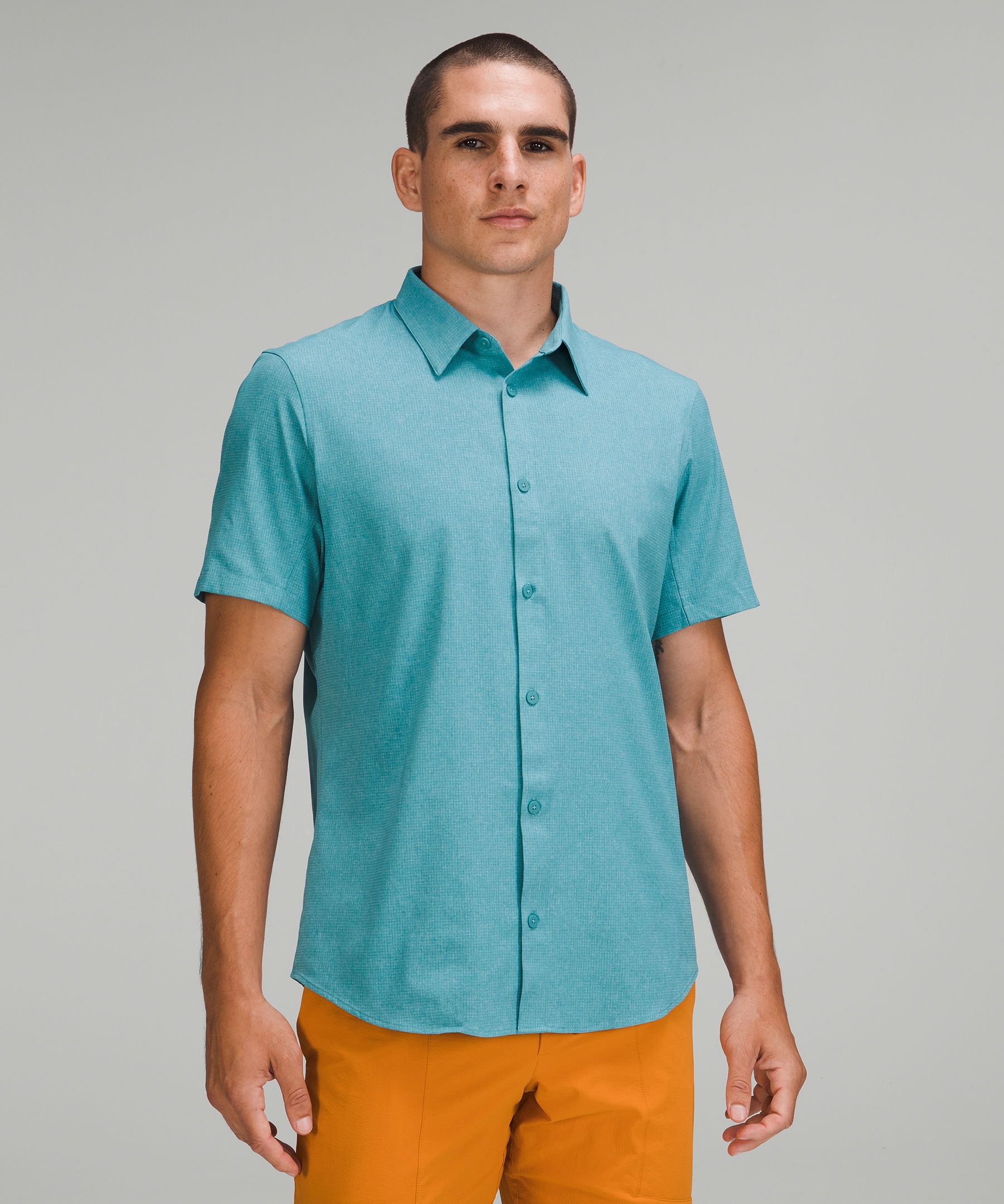 Airing Easy Short-Sleeve Shirt - Blue