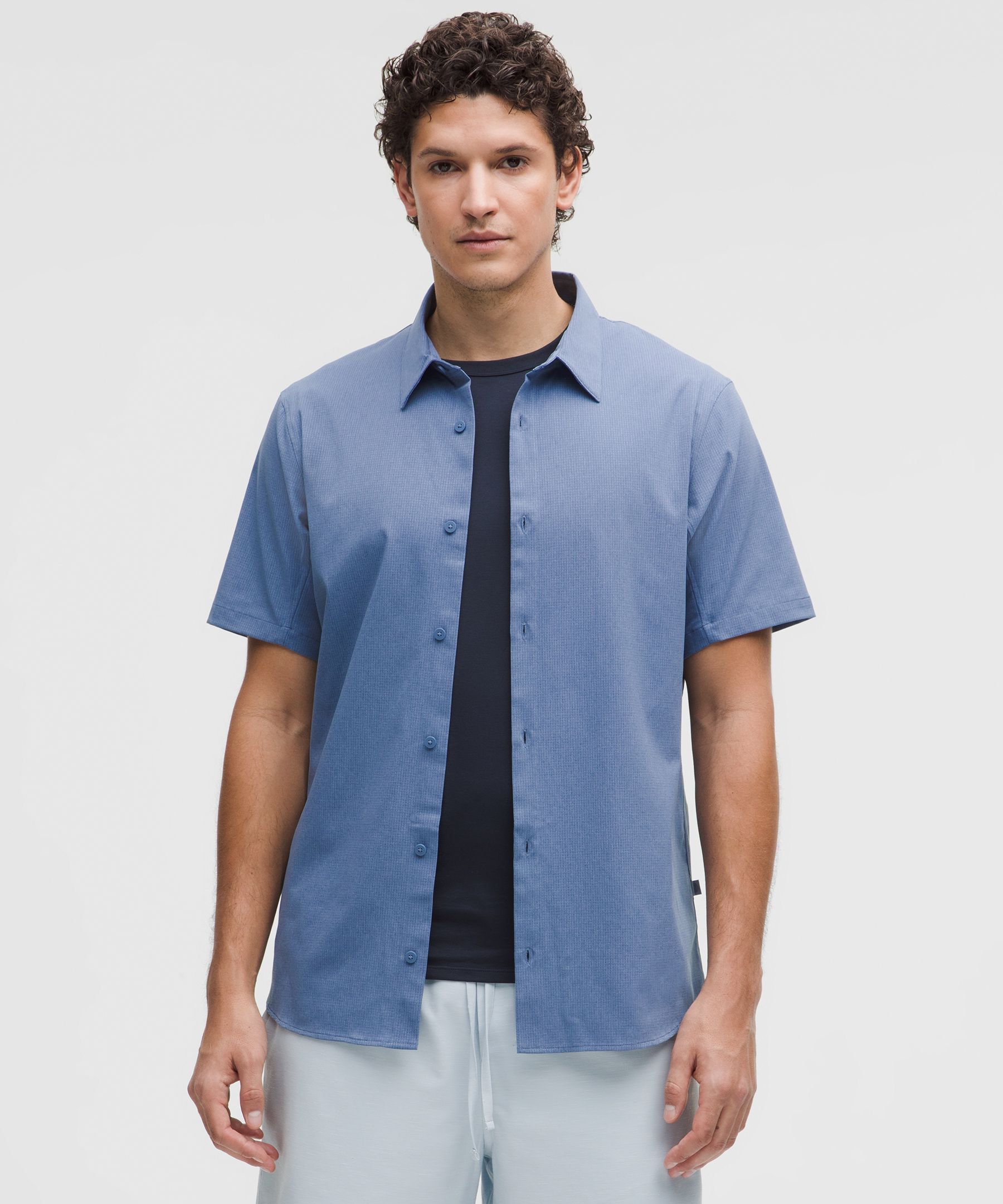 Airing Easy Short-Sleeve Shirt - Blue