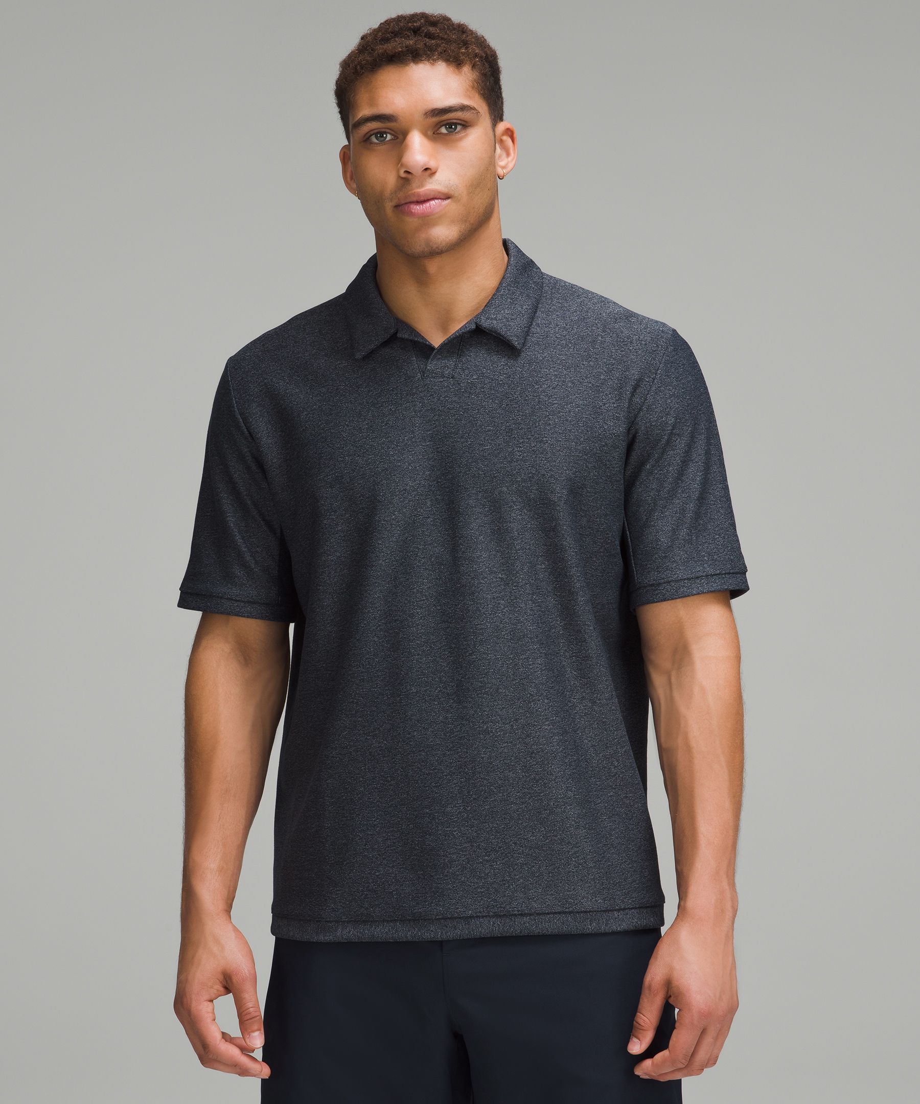 French terry outlet polo shirt