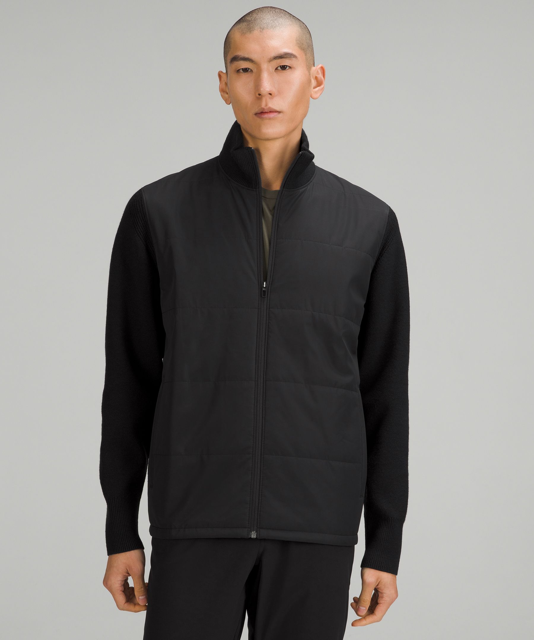 Water-Repellent Full-Zip Sweater