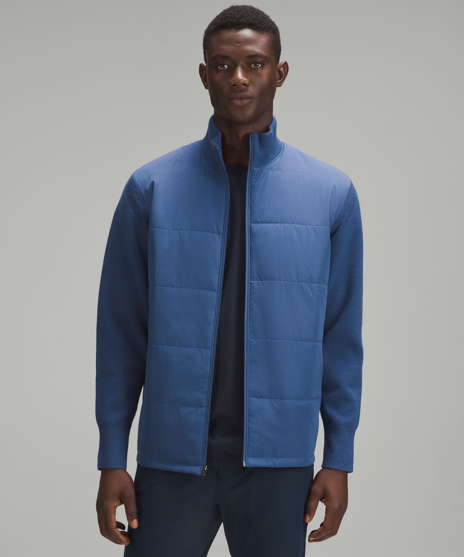 Water-Repellent Full-Zip Sweater