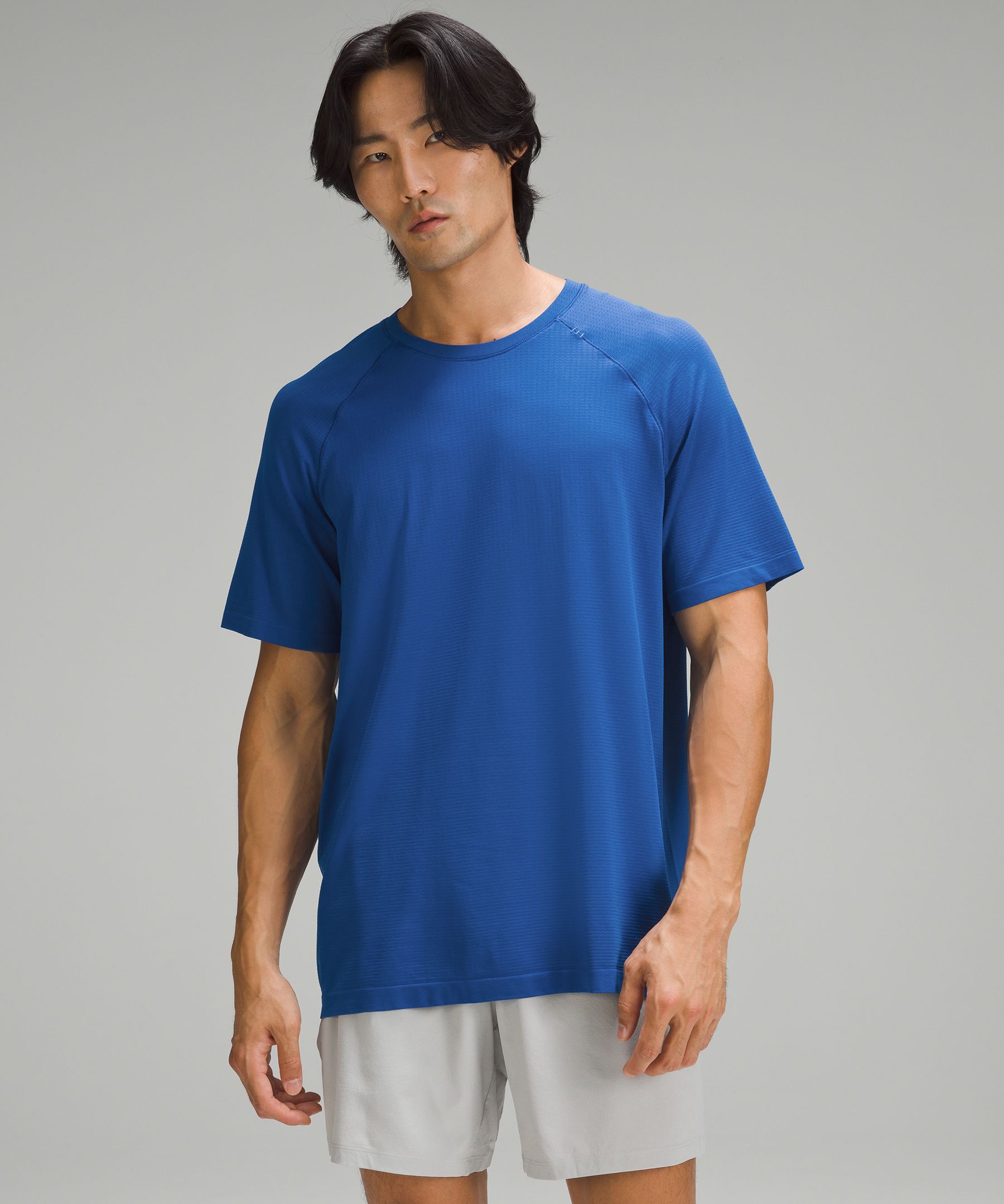 Lululemon Metal Vent Tech Short-sleeve Shirt In Blue