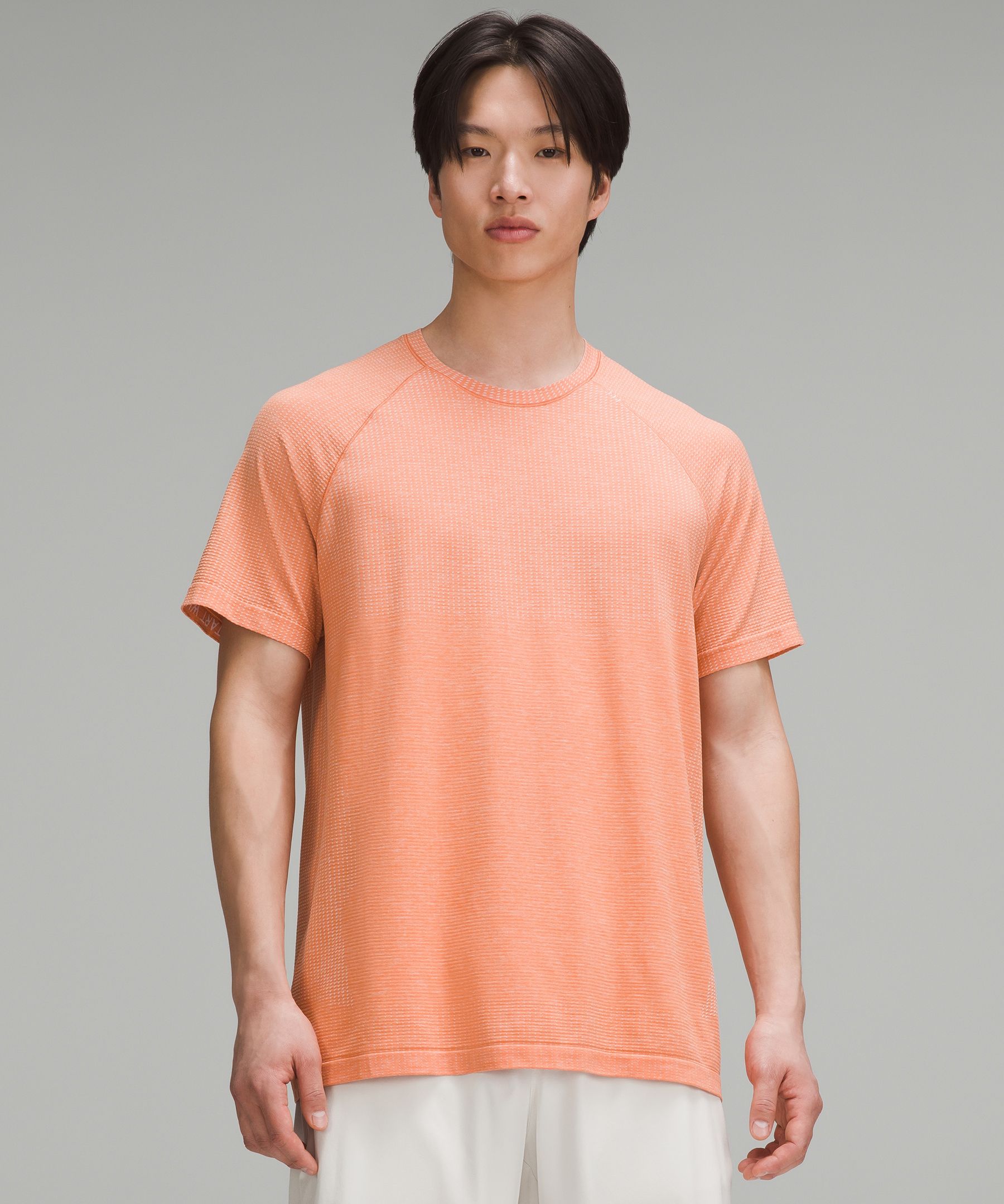 Lululemon Metal Vent Tech Short-sleeve Shirt In Orange