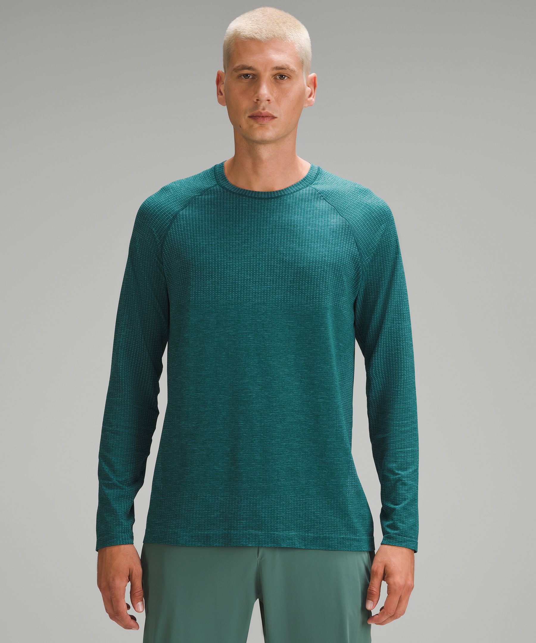 Lululemon athletica SenseKnit Running Long-Sleeve Shirt, Men's Long Sleeve  Shirts