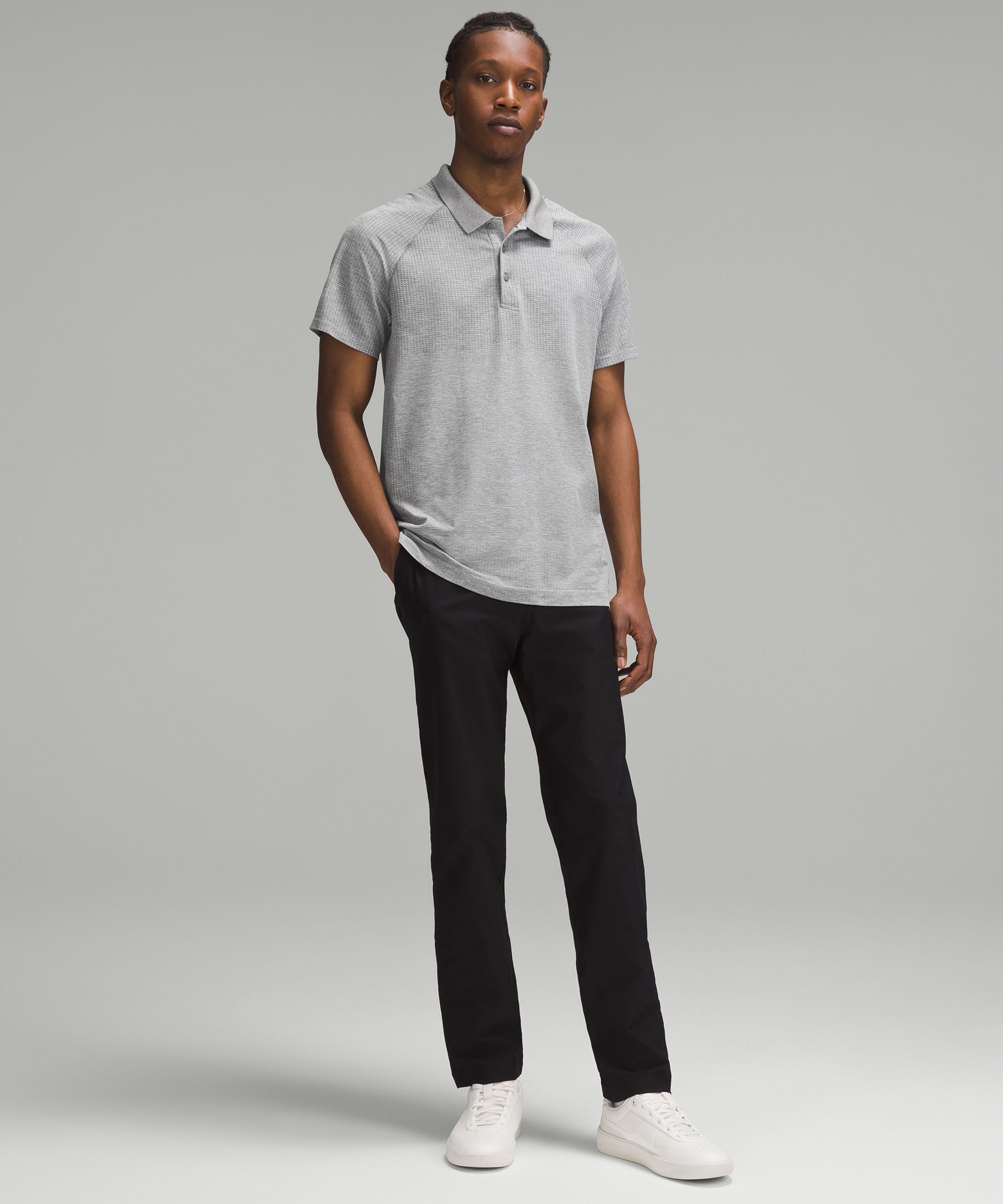 Melange Grey Polo T Shirt By Lazychunks–