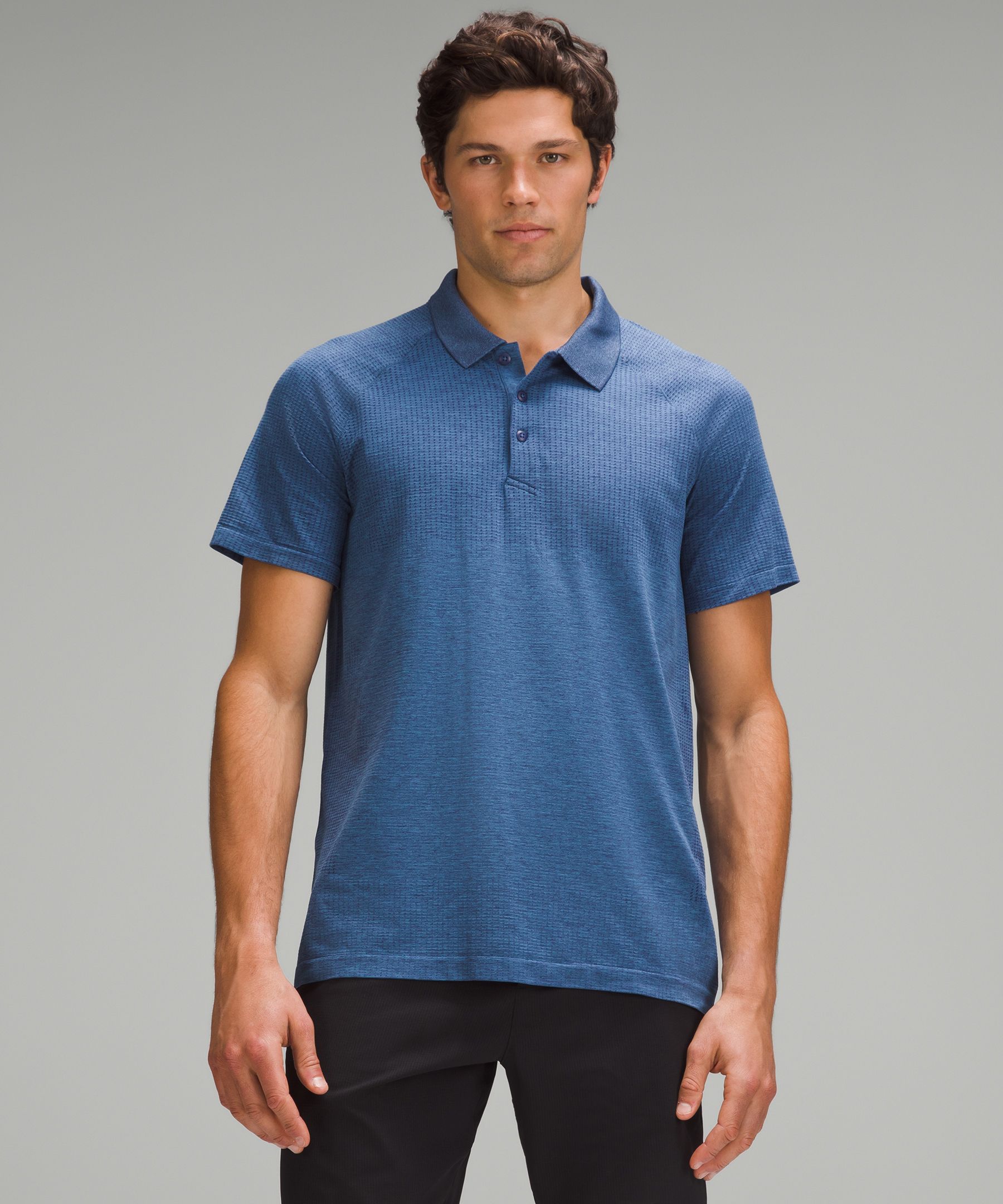 Lululemon Metal Vent Tech Polo Shirt In Blue