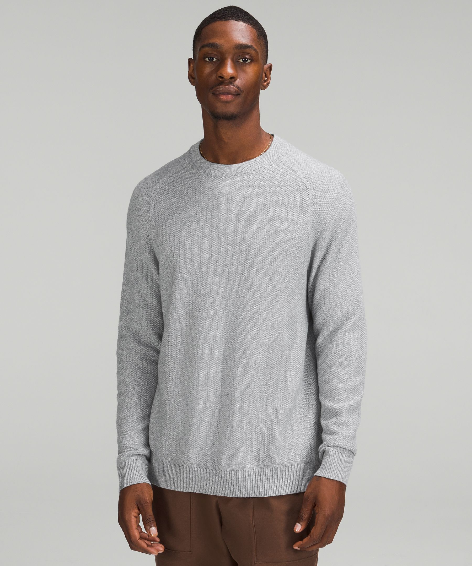 Textured Knit Crewneck Sweater | Men's Hoodies & Sweatshirts | lululemon