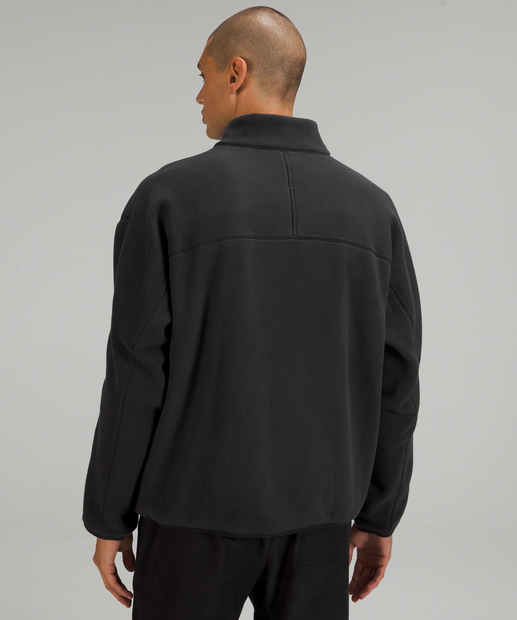 NWT Men's Lululemon Oversized-Fit Fleece Half Zip Grey MSRP $148.00